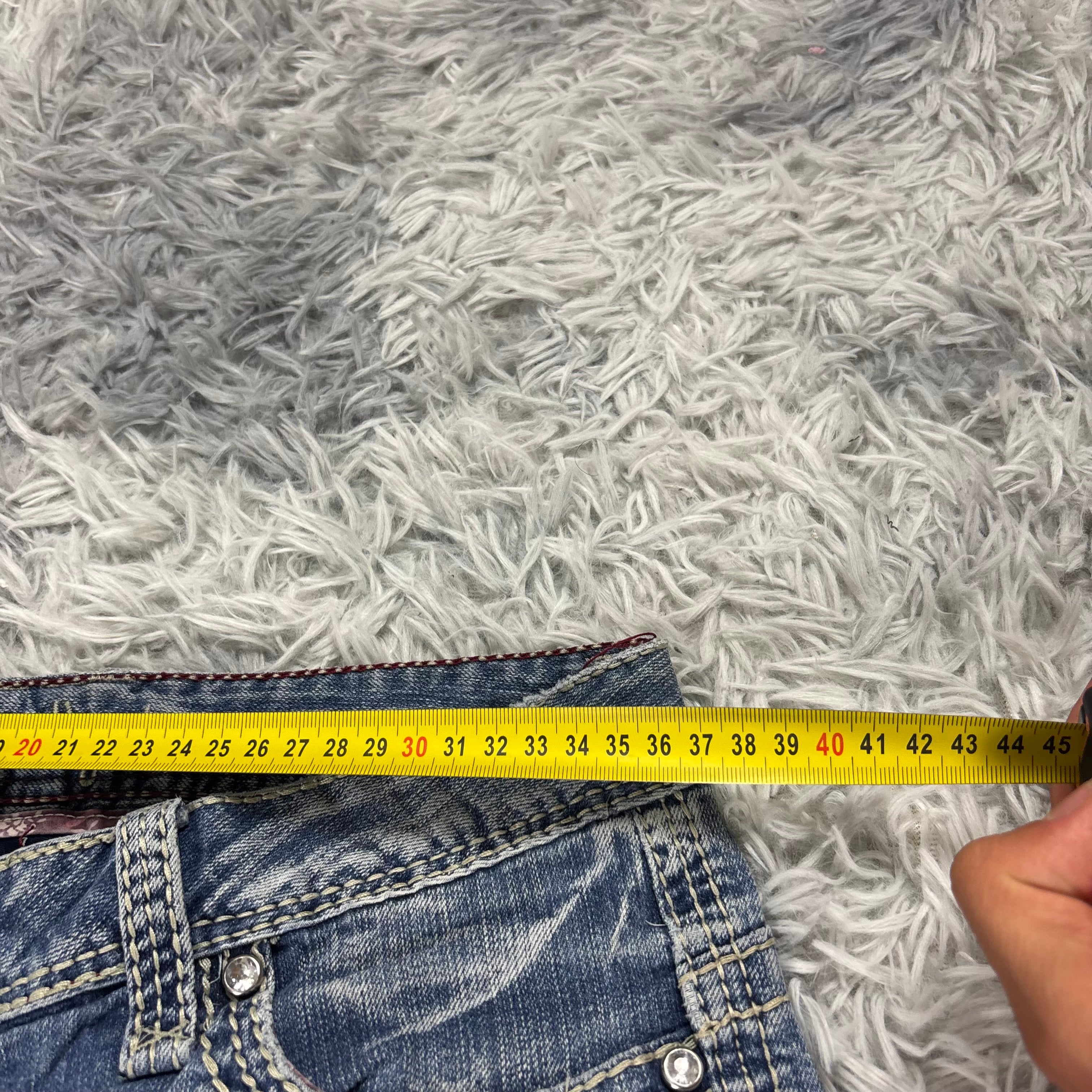 Y2K Lowwaist Bootcut Jeans mit Backprint /women 00s 90s vintage baddie (S) S27