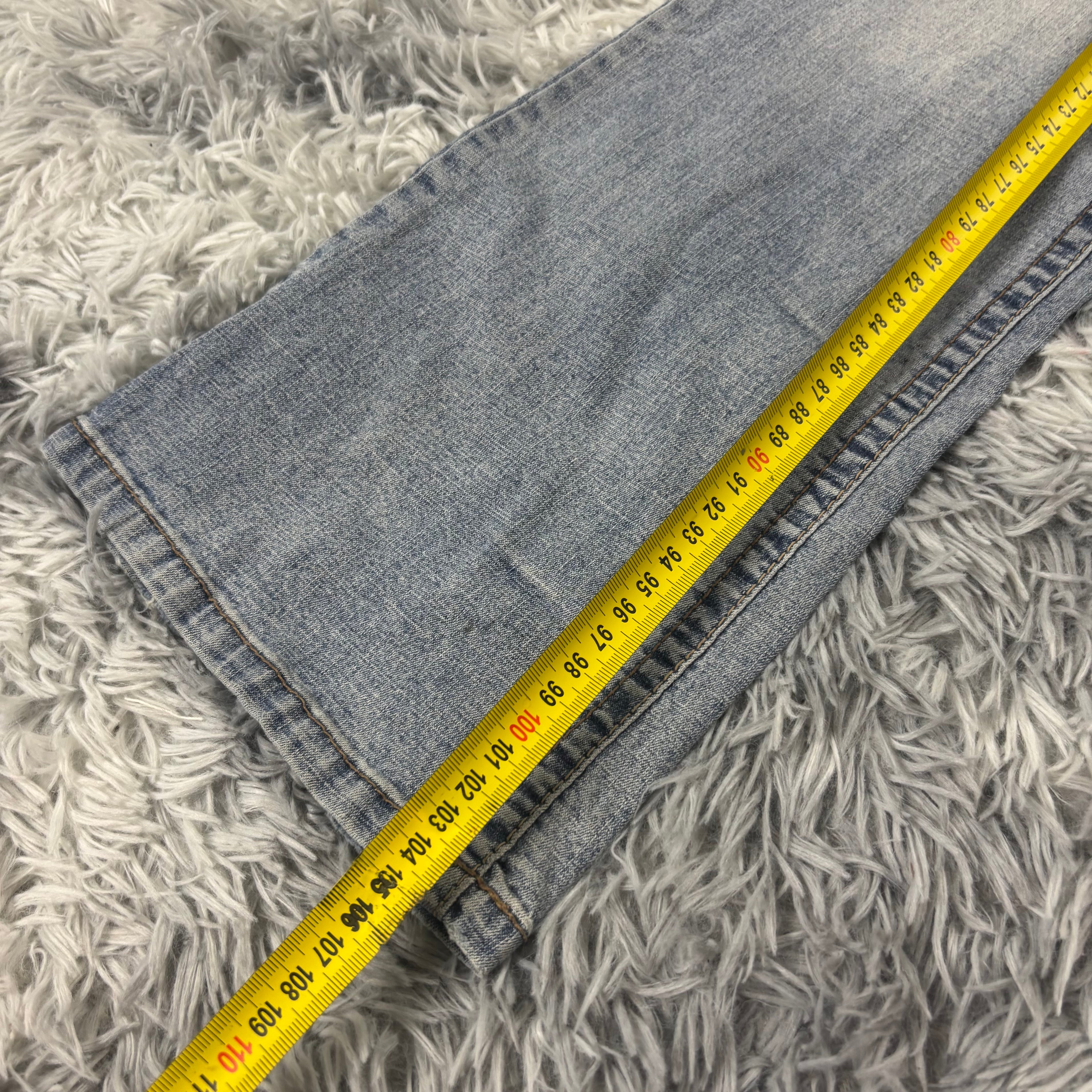 Süße Y2K Lowwaist Bootcut Jeans mit tollen Backprint /90s 00s baddie vintage (L-XL) S19