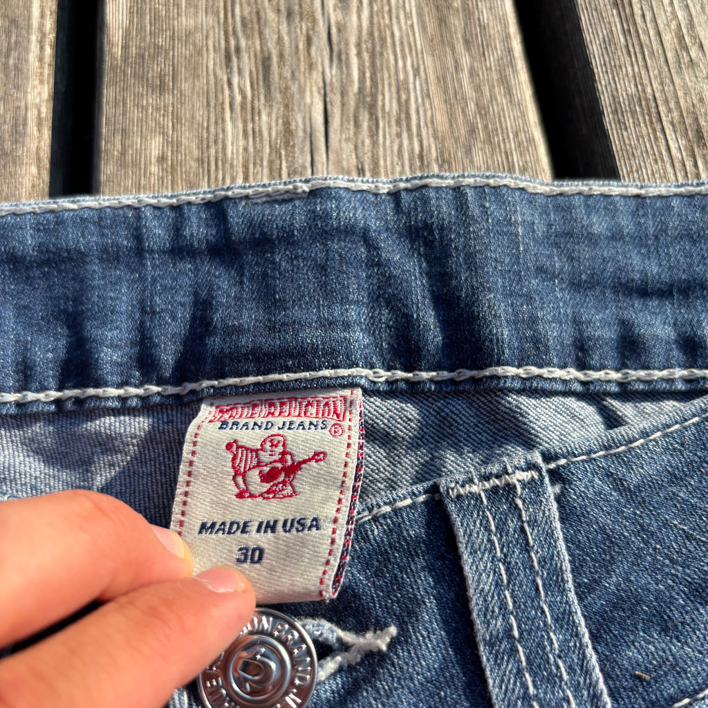 True Religion Shorts / Hotpants women 00s 90s vintage baddie S55 (L)