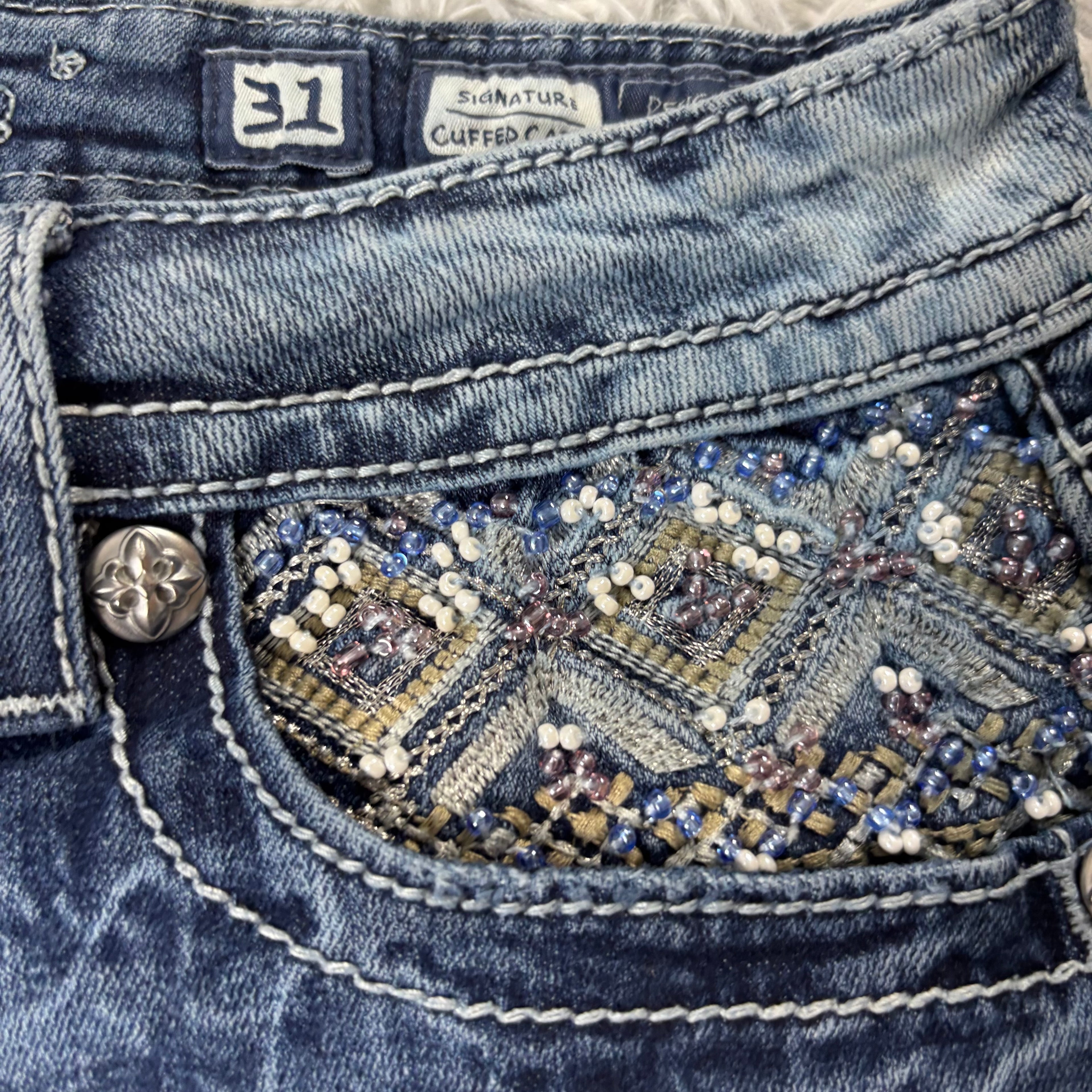 AA/ Süße Miss Me Shorts hotpants mit backprint /women y2k 90s 00s baddie (L) / S29