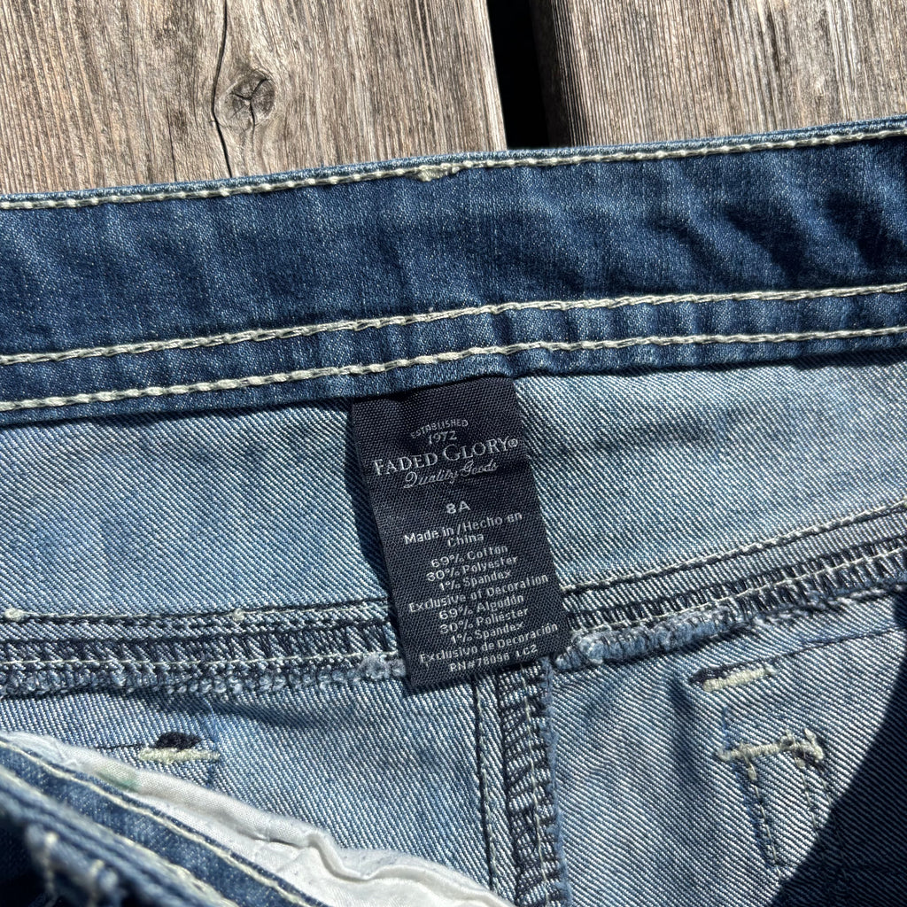 Süße Y2K Jeans mit tollen Backprint mit tollen Backprint /streetwear 00s 90s baddie /L (S36)