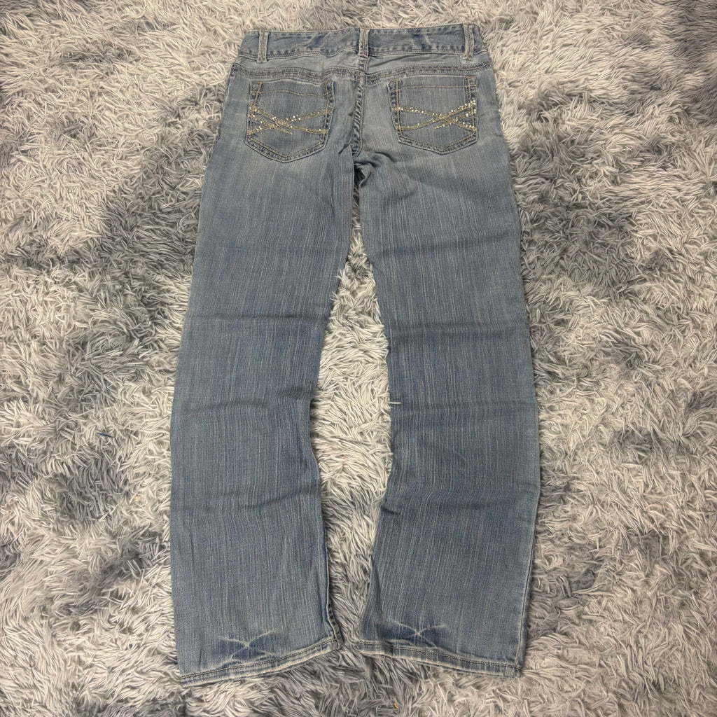 Süße Y2K Vintage women Jeans lowwaist Bootcut 00s 90s style M (S14)