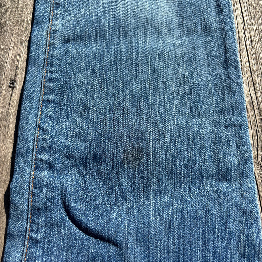 Süße Y2K Lowwaist Bootcut Jeans mit Backprint /women 00s 90s vintage baddie (L-XL) S42