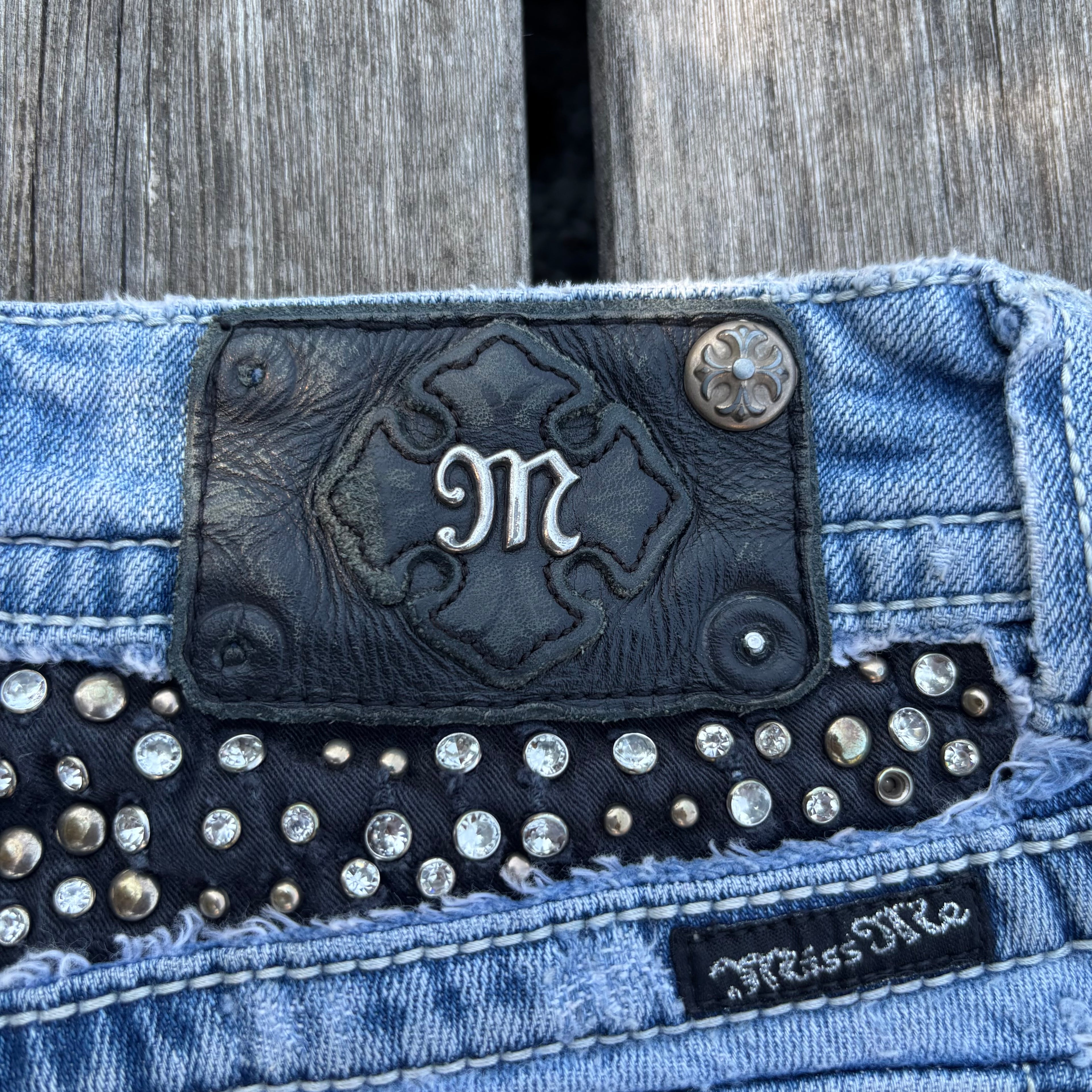 Süße Miss Me Jeans für Frauen / Lowwaist Bootcut streetwear women 00s 90s vintage baddie S92 XXS-XS
