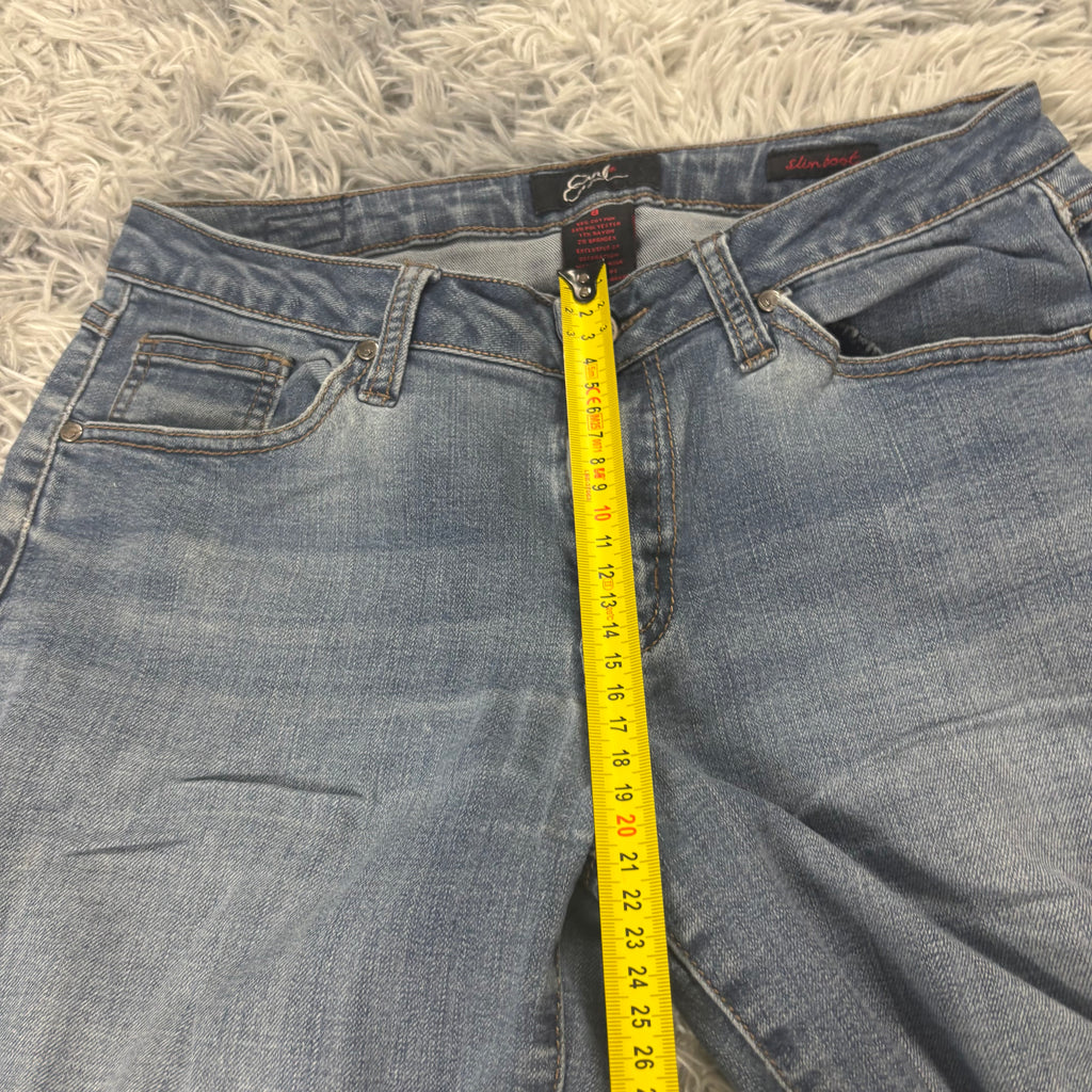 Süße Y2K Bootcut Lowwaist Jeans mit tollen Backprint vintage 00s 90s (S) S15