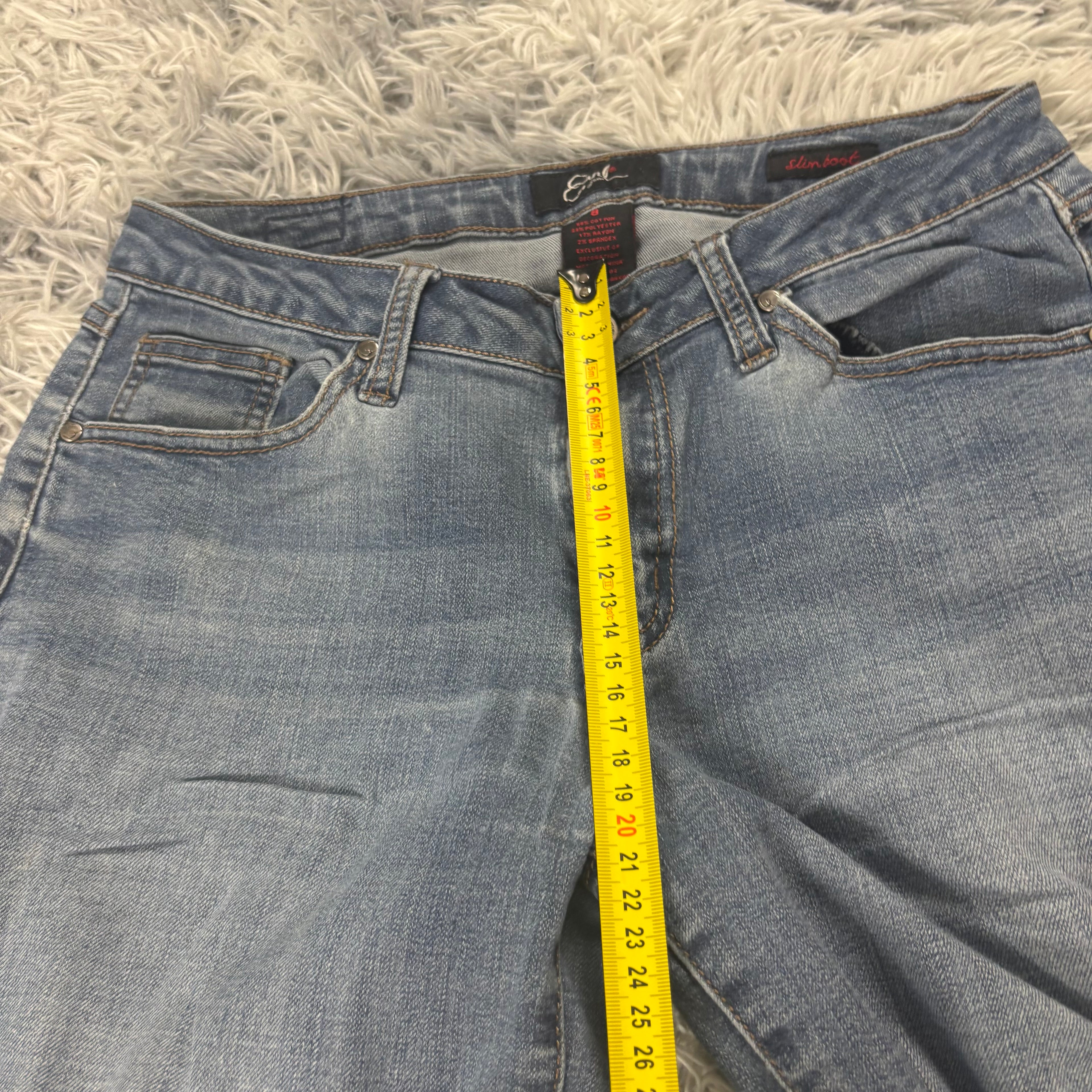 Süße Y2K Bootcut Lowwaist Jeans mit tollen Backprint vintage 00s 90s (S) S15