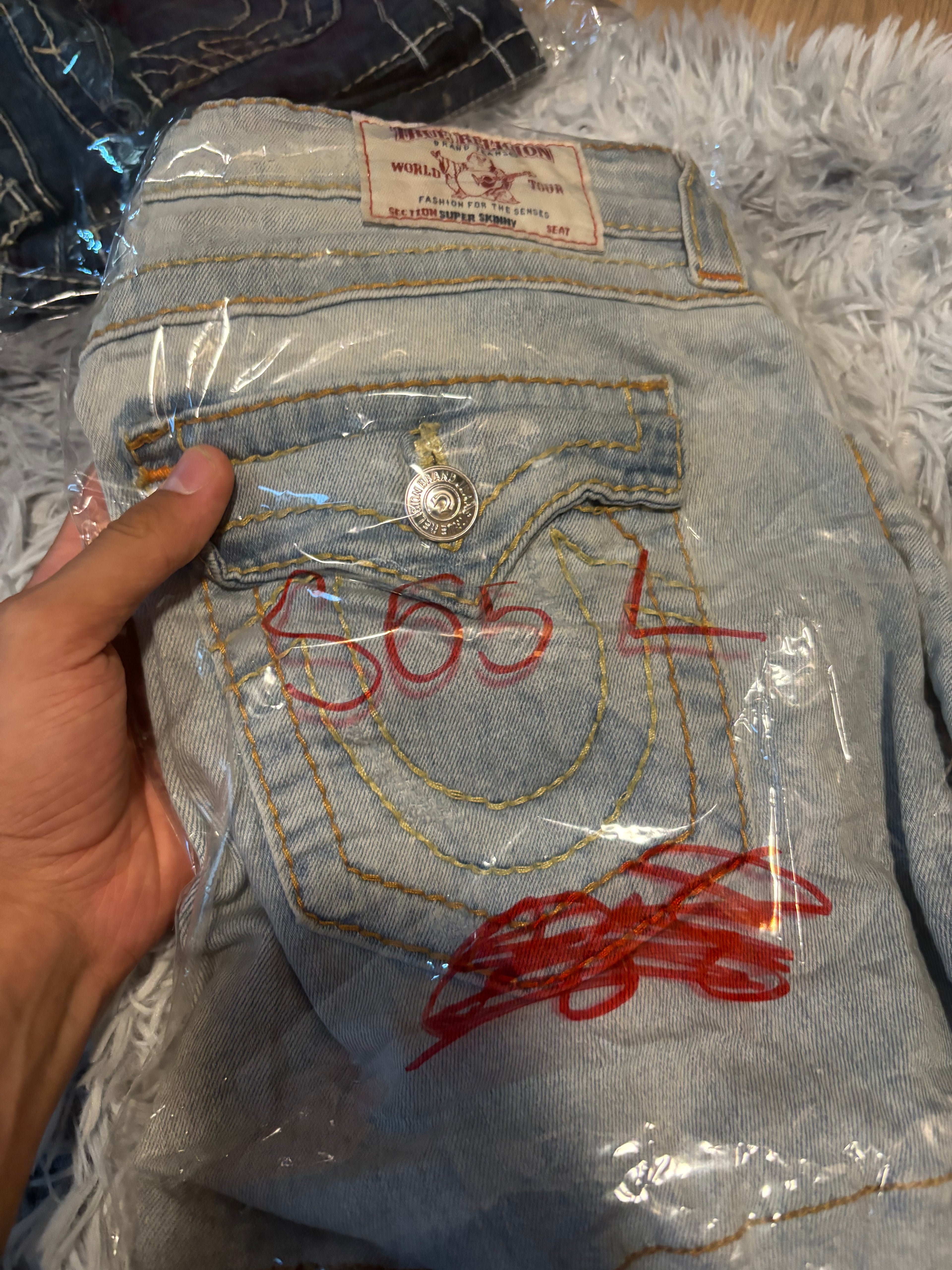 Süße True Religion Shorts/ Hotpants für Frauen /90s 00s streetwear vintage baddie (L) S65