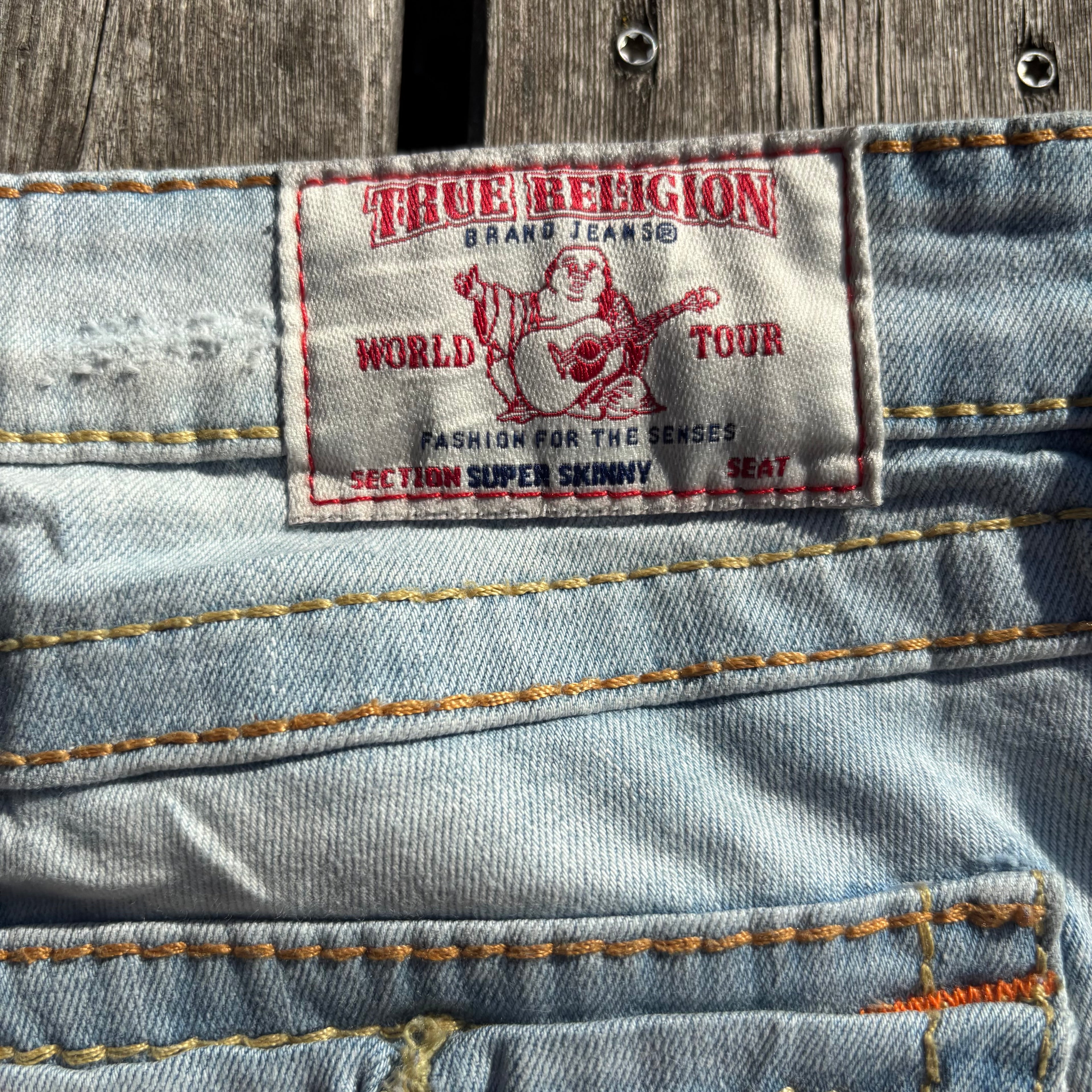 Süße True Religion Shorts/ Hotpants für Frauen /90s 00s streetwear vintage baddie (L) S65