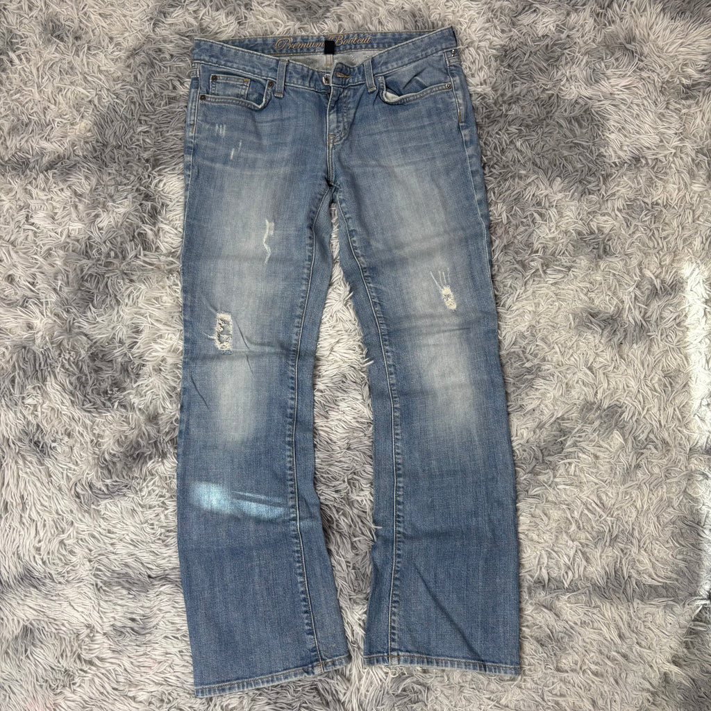 Lowwaist Bootcut Jeans (L)/vintage women streetwear flared 00s 90s (S1)