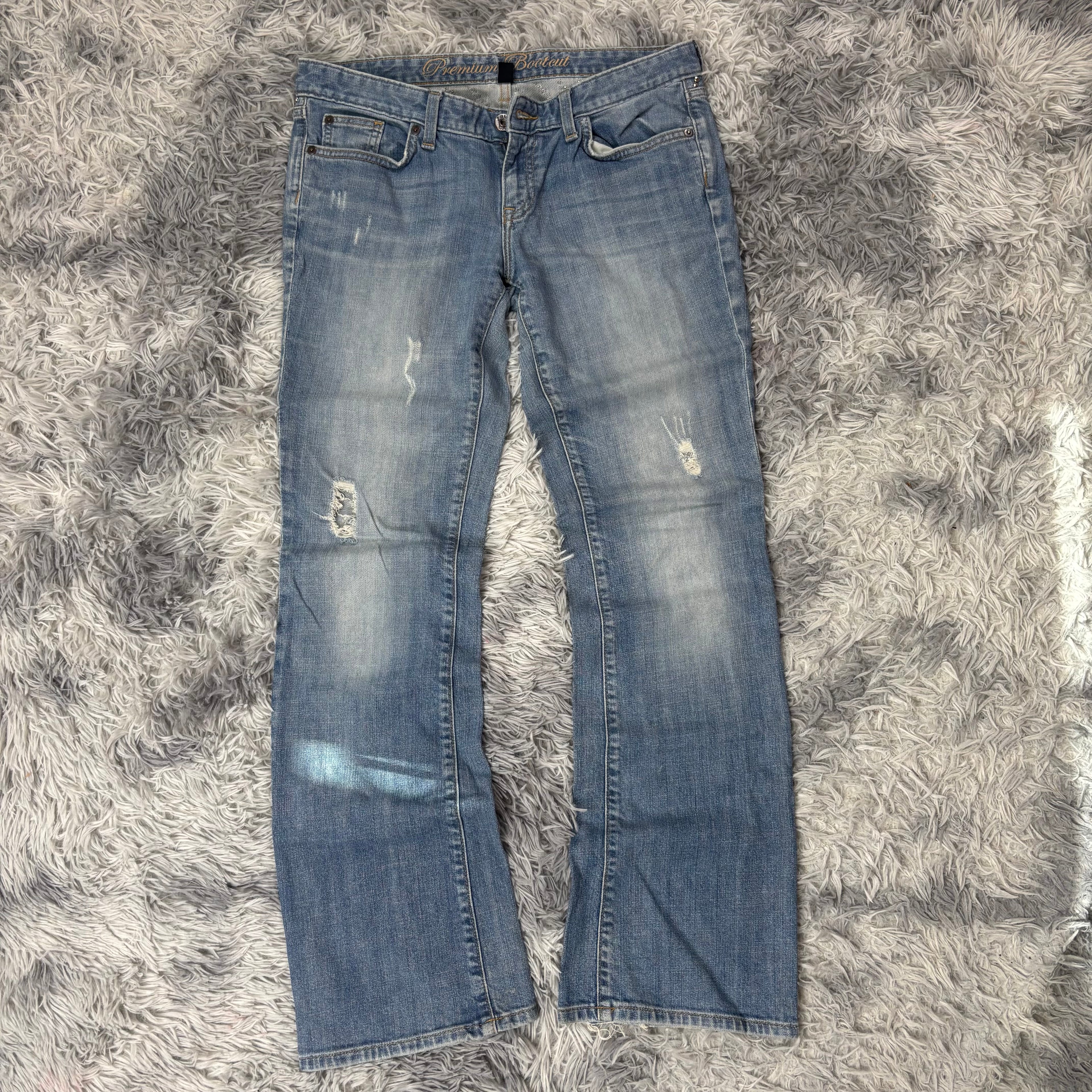 Lowwaist Bootcut Jeans (L)/vintage women streetwear flared 00s 90s (S1)