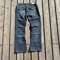 Süße Y2K Lowwaist Bootcut Jeans mit tollen Backprint /women 00s 90s vintage baddie (XS) S64