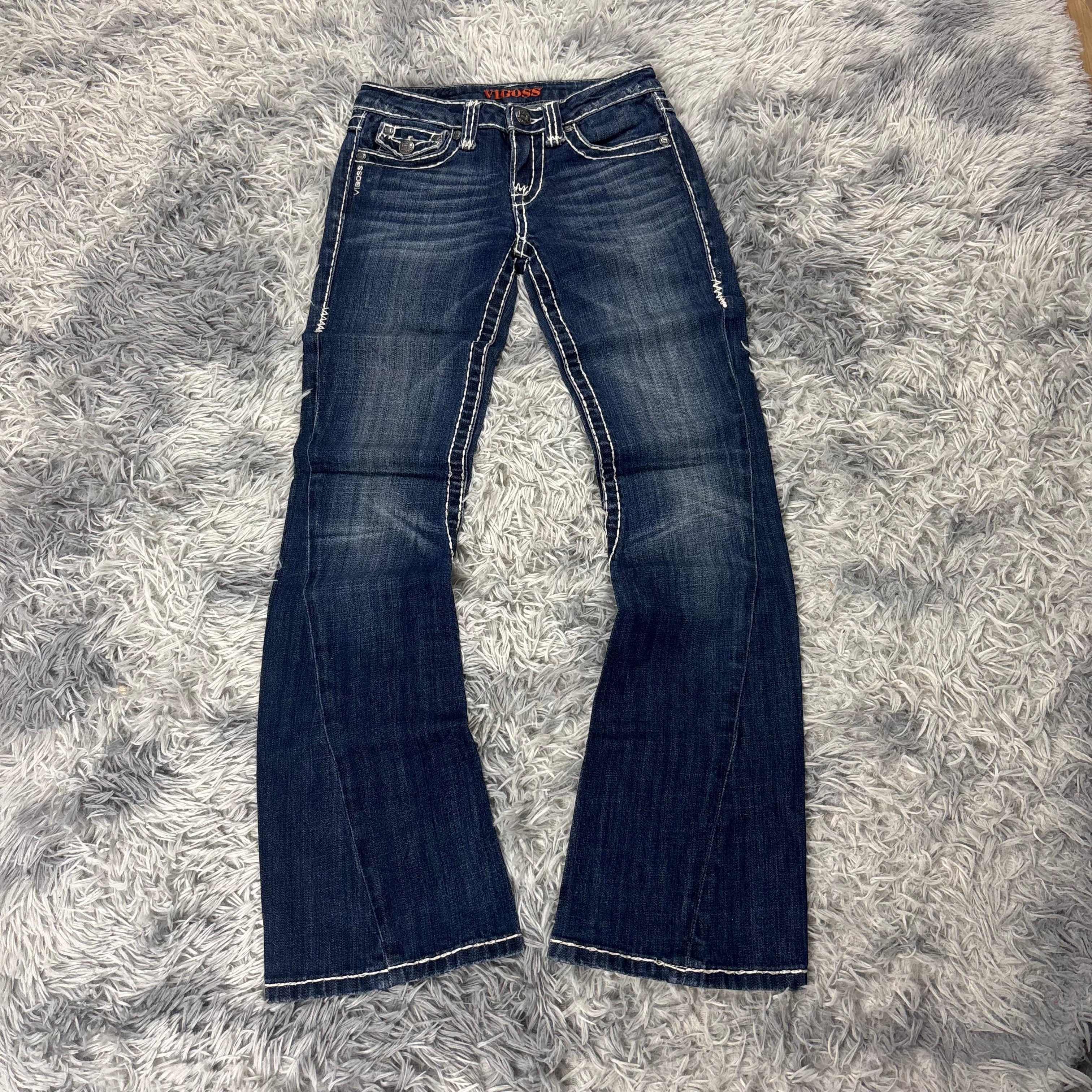 Vigoss Y2K Lowwaist Bootcut jeans /vintage 00s 90s style baddie (XXS-XS) S22