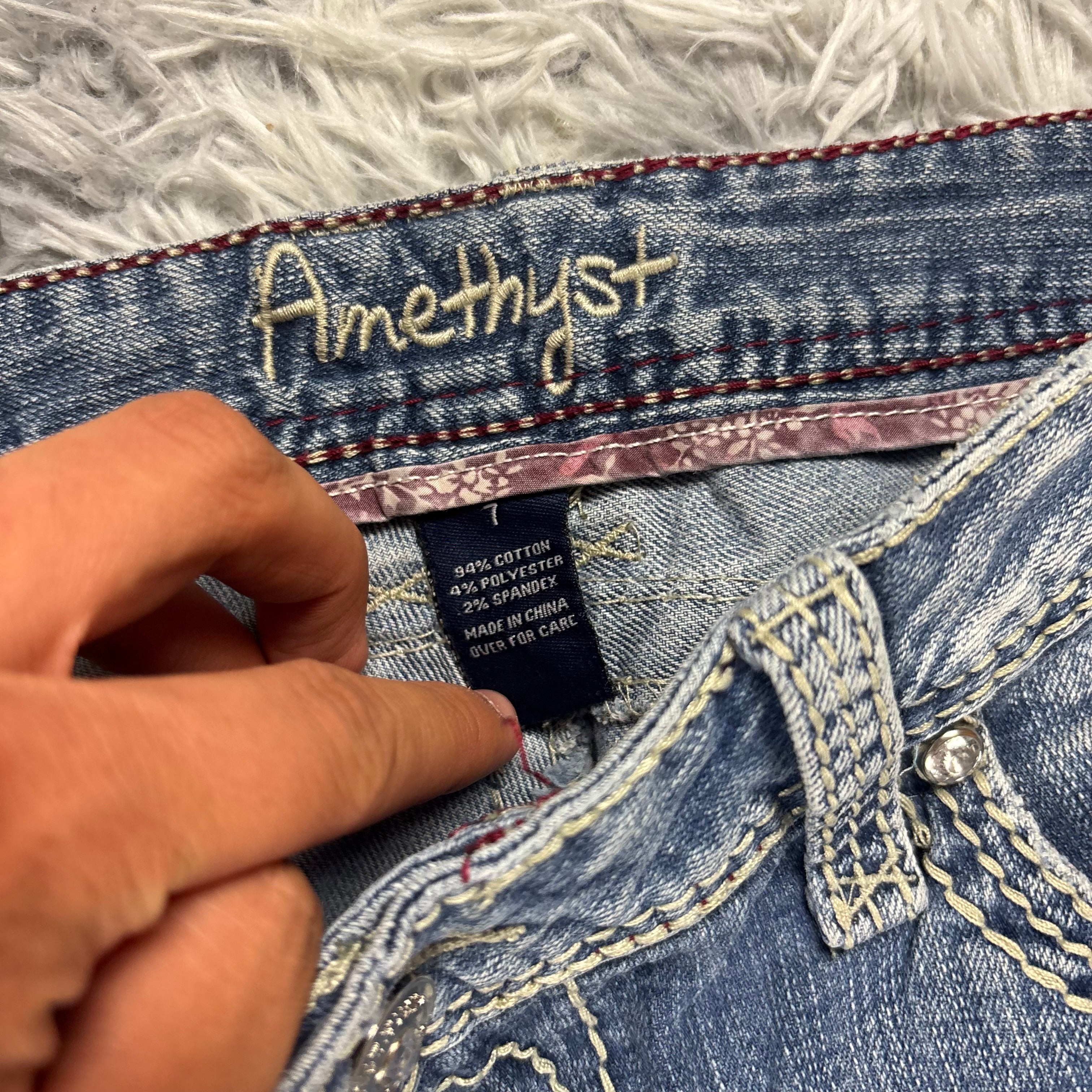 Y2K Lowwaist Bootcut Jeans mit Backprint /women 00s 90s vintage baddie (S) S27