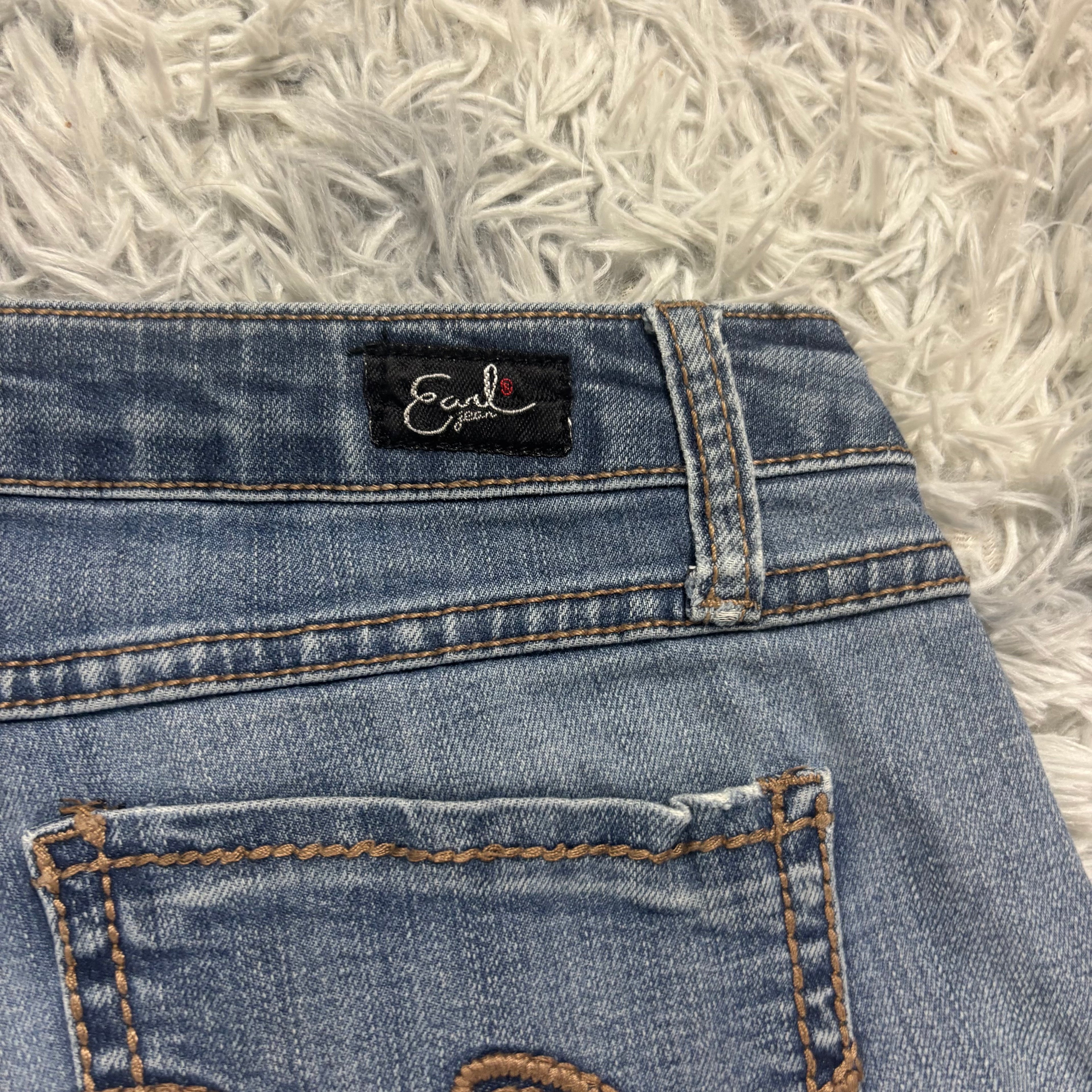 Süße Y2K Bootcut Lowwaist Jeans mit tollen Backprint vintage 00s 90s (S) S15