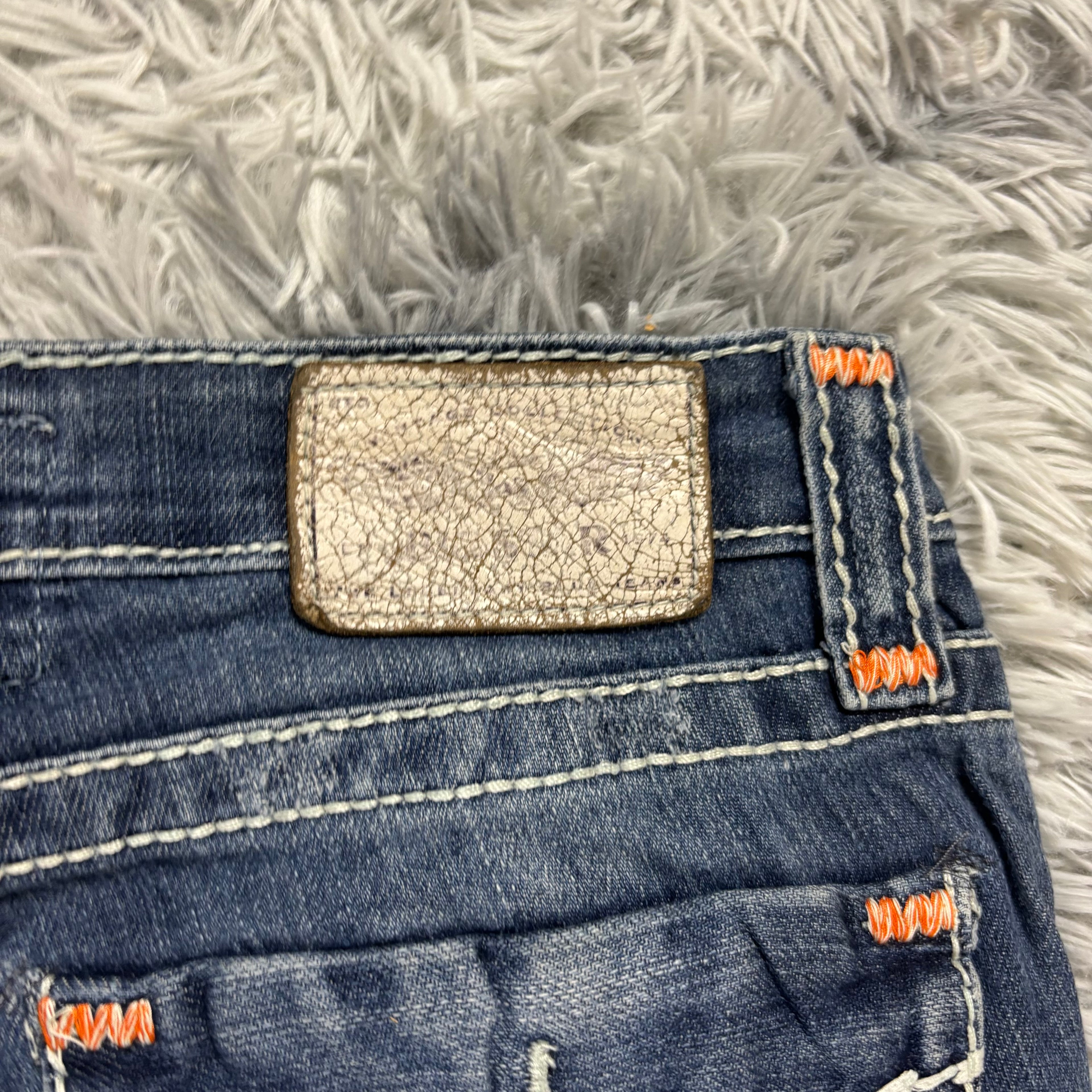 Süße Y2K Bootcut Lowwaist Jeans mit Backprint /women 90s 00s style vintage M S11