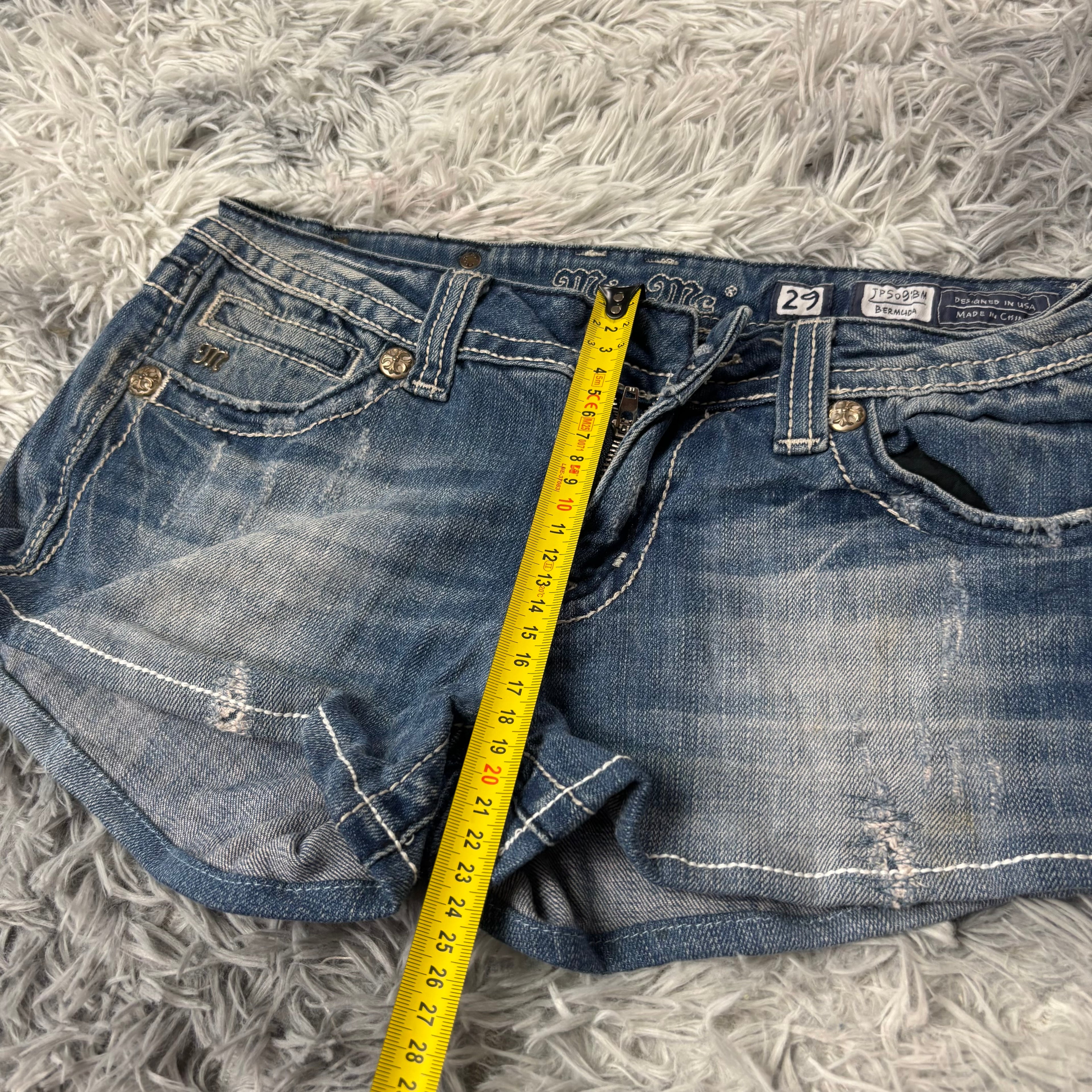 Süße Miss Me shorts /hotpants women vintage 00s 90s style S-M) S5
