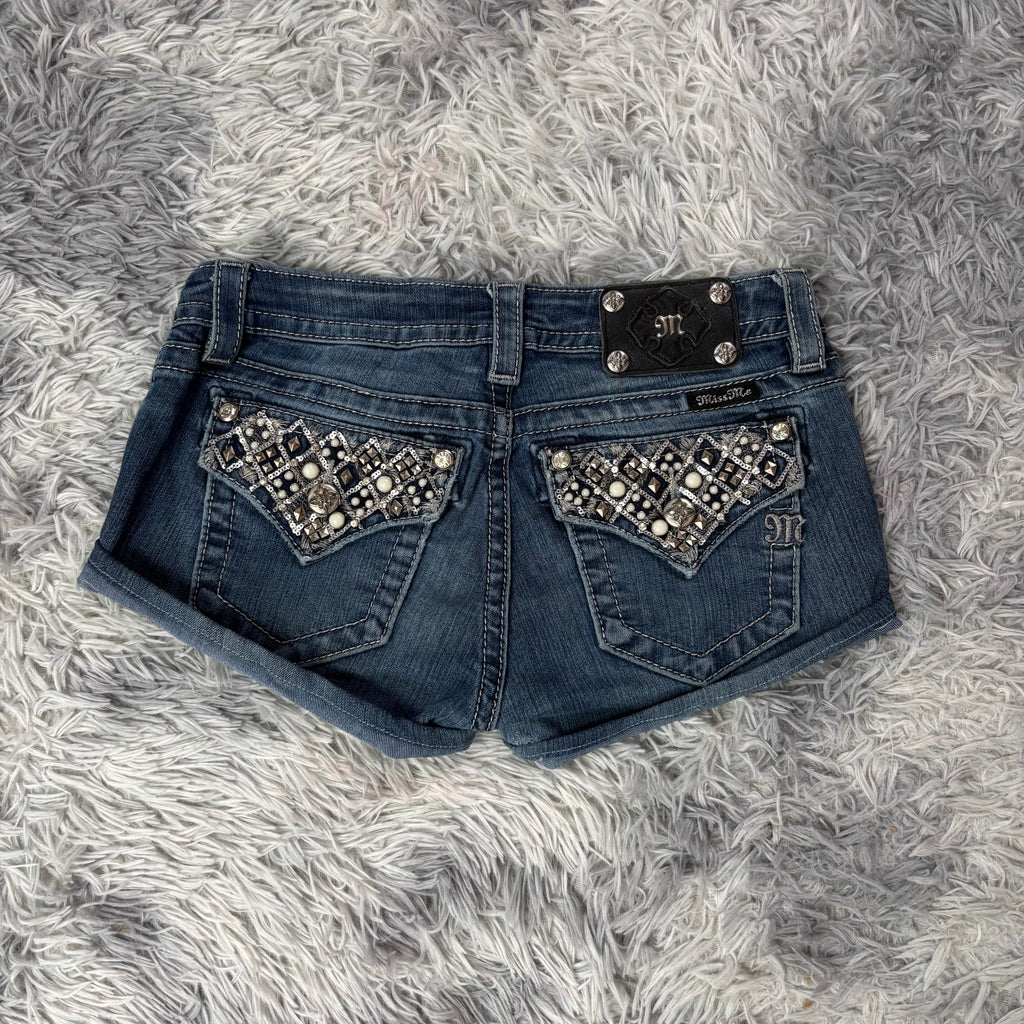 Süße Miss me shorts /hotpants vintage women 00s 90s (S-M) S3