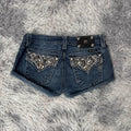 Süße Miss me shorts /hotpants vintage women 00s 90s (S-M) S3