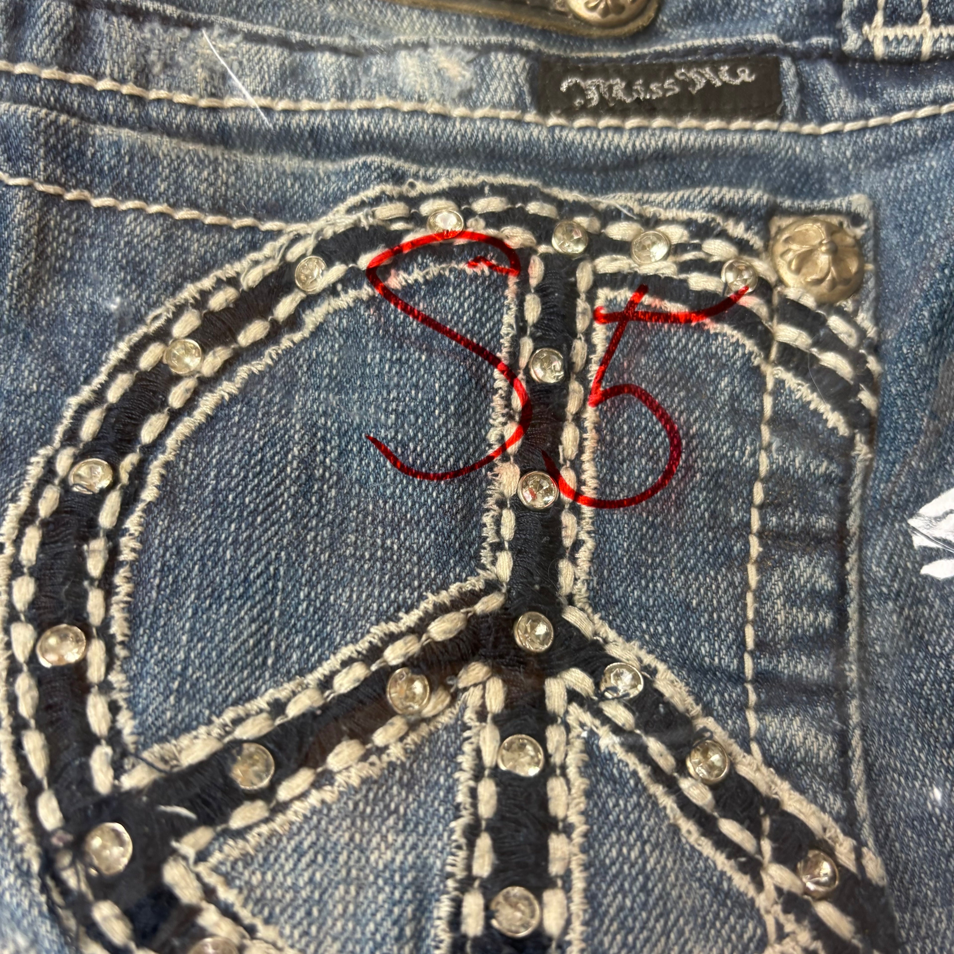 Süße Miss Me shorts /hotpants women vintage 00s 90s style S-M) S5