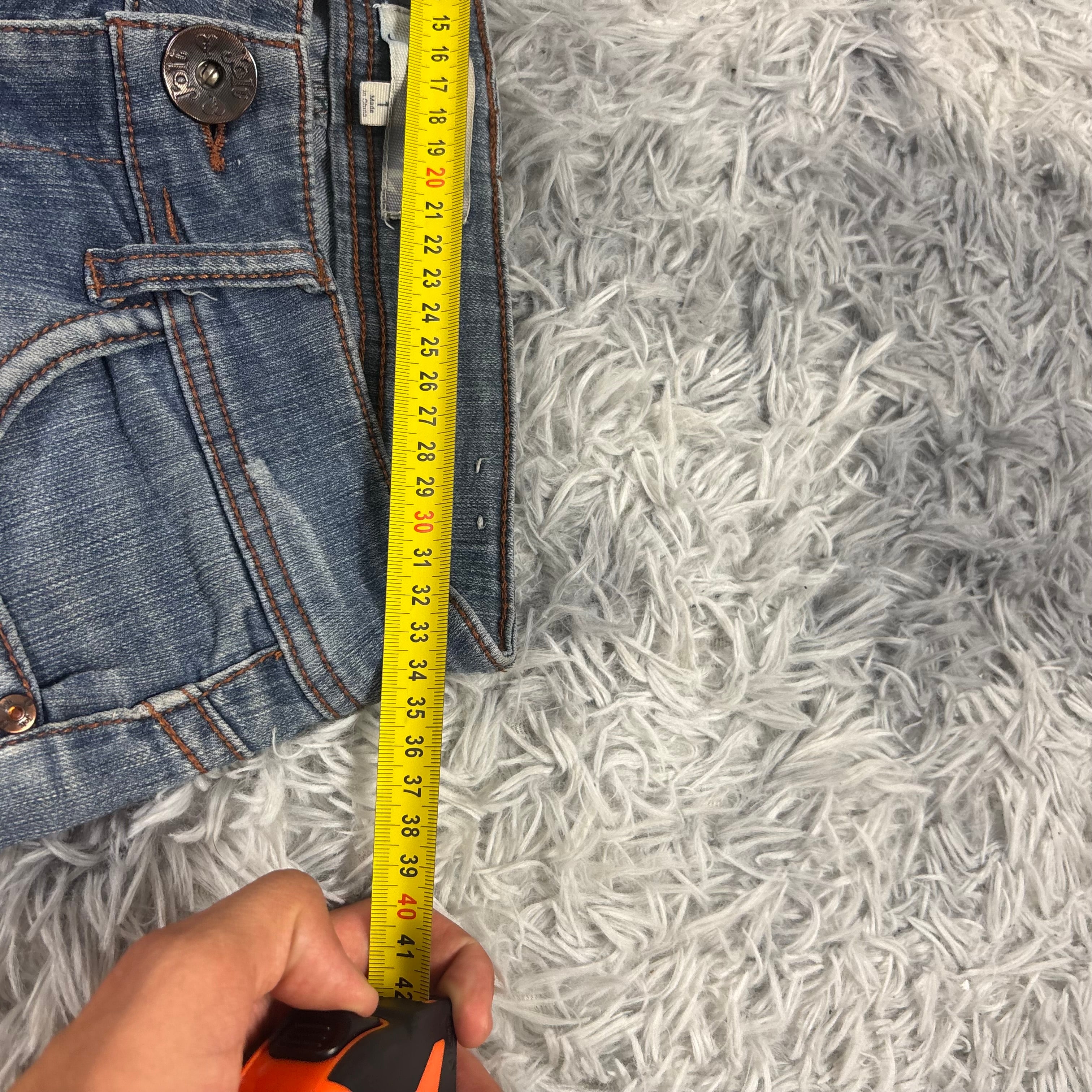 Süße Y2K Bootcut Lowwaist Jeans mit Backprint /women vintage 00s 90s baddie (XS) S18