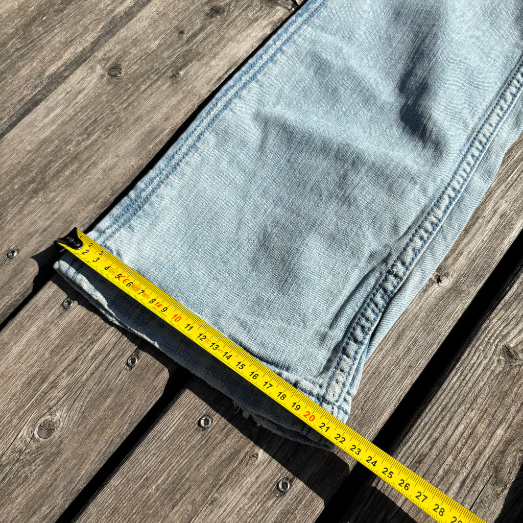 Süße Y2K Lowwaist Bootcut Jeans mit tollen Backprint /women 00s 90s vintage baddie (S-M) S59