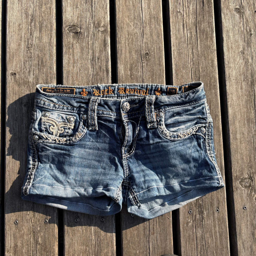 Rock Revival Shorts Hotpants /women 00s 90s vintage baddie (XS) S54