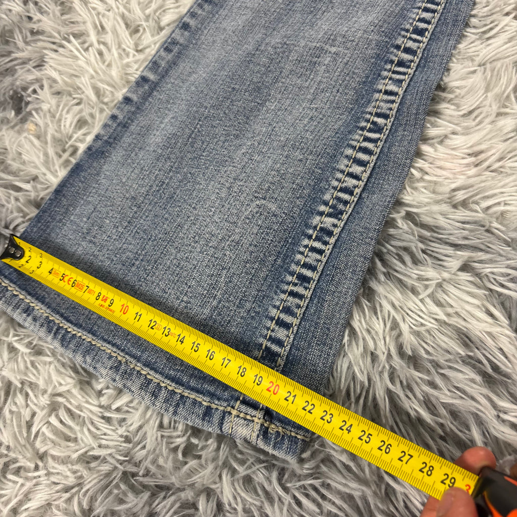 Y2K Lowwaist Bootcut Jeans mit Backprint /women 00s 90s vintage baddie (S) S27