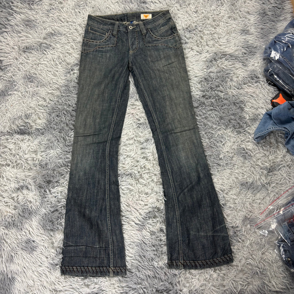 AA/Antik Denim Y2K Lowwaist bootcut Jeans /westernstyle women 90s 00s vintage (XS-S) /S31