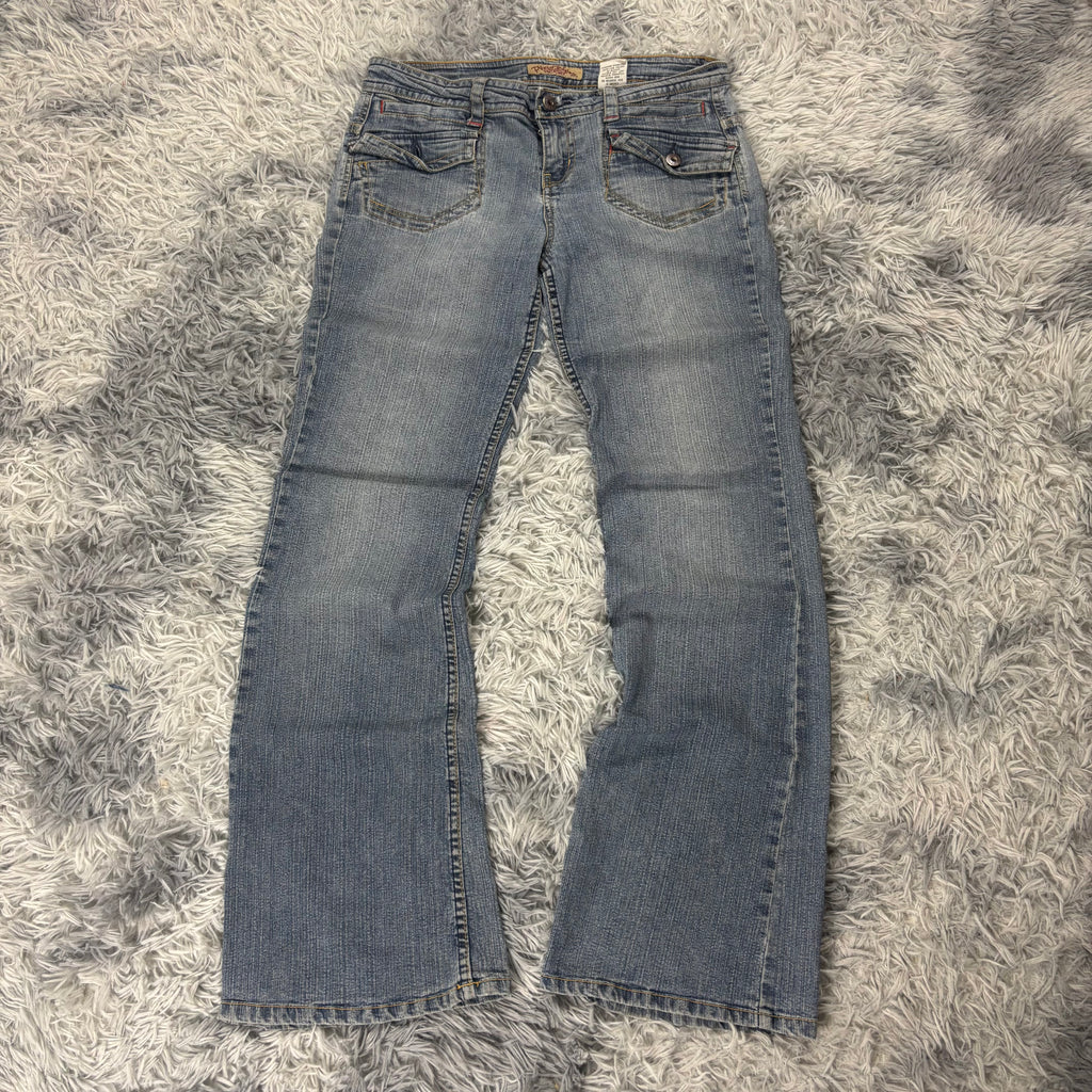 Süße Lowwaist Bootcut Jeans mit Backprint /vintage 00s 90s (M) S16