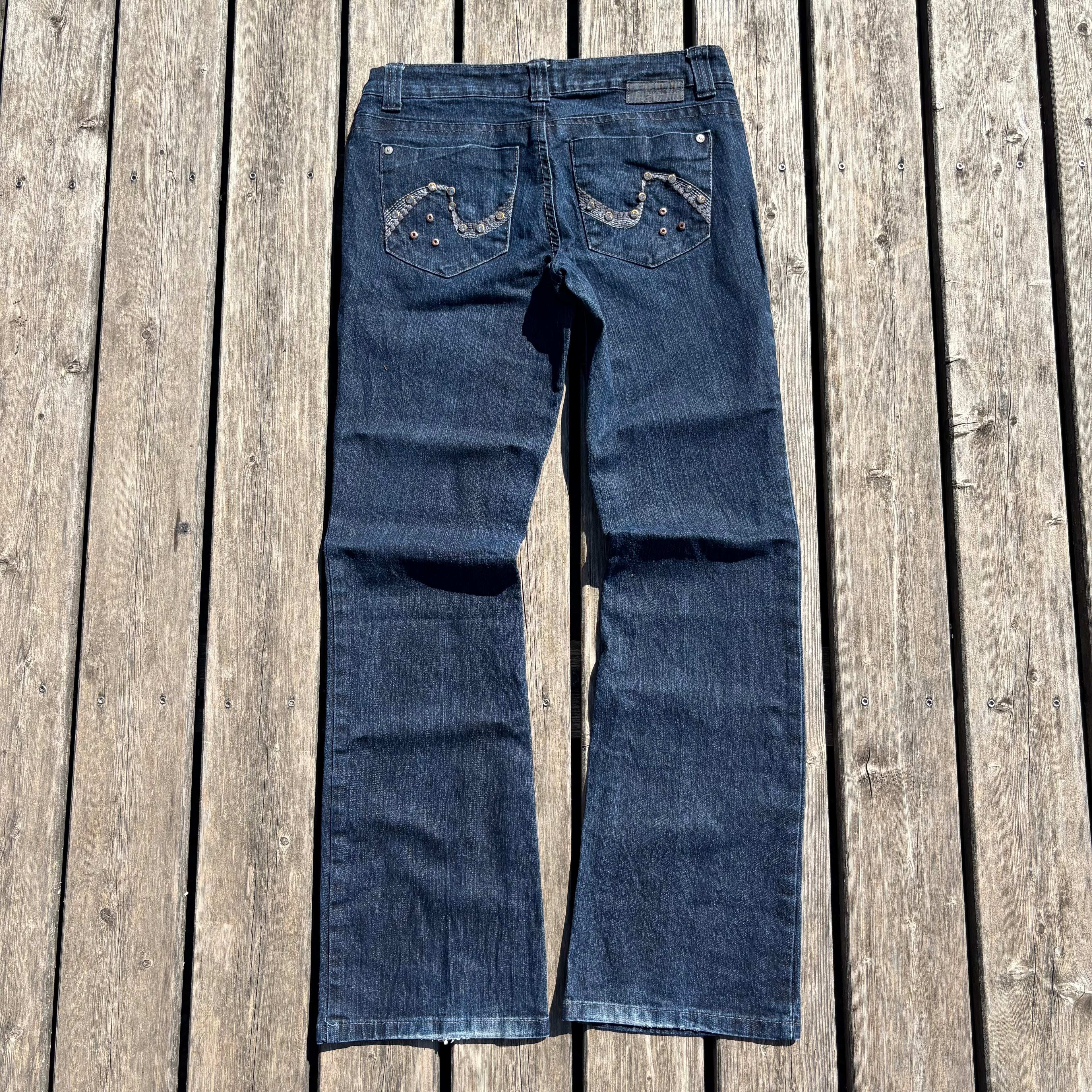 Süße Y2K  Jeans mit tollen Backprint /streetwear women 00s 90s vintage style