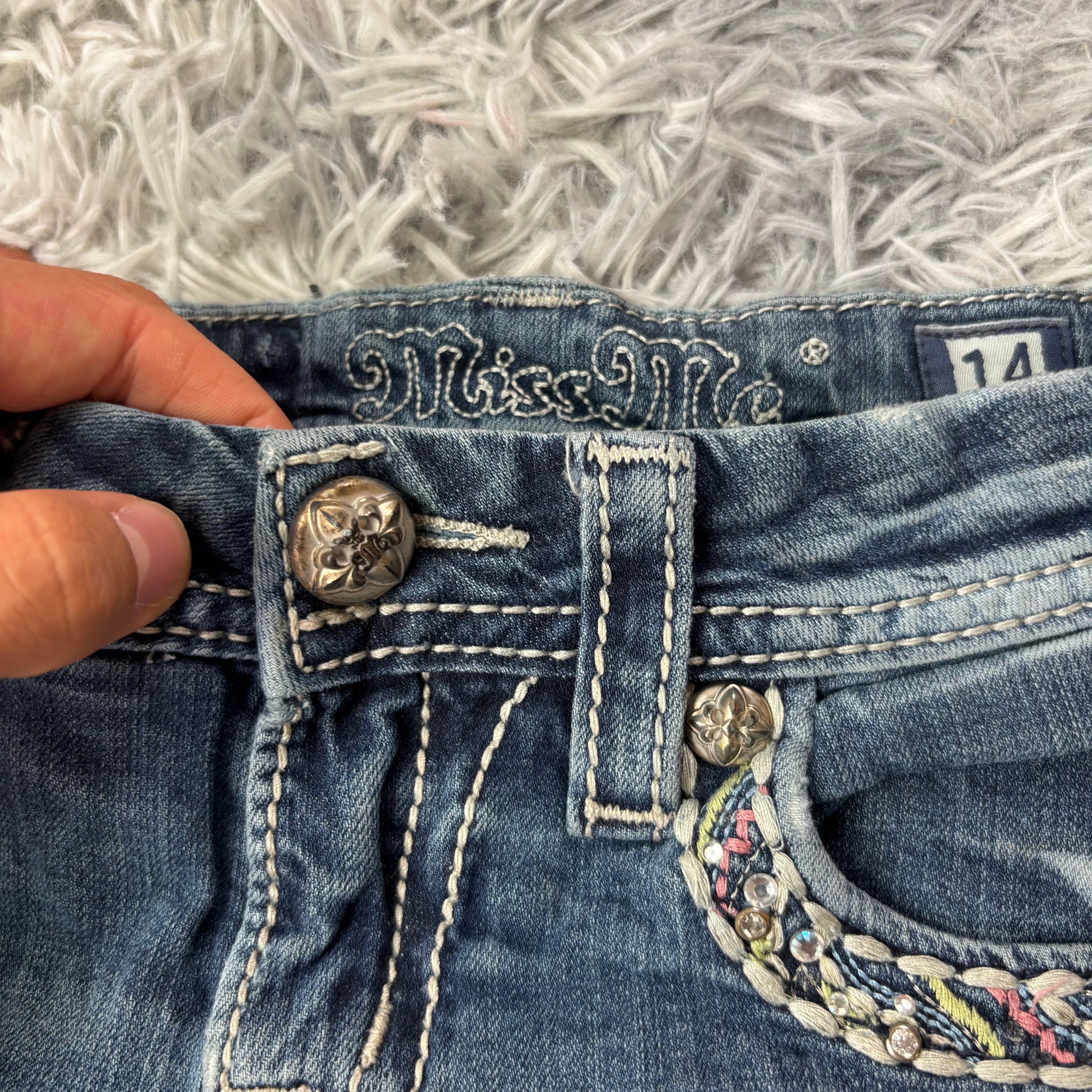 Süße Miss Me Shorts /hotpants vintage 90s 00s. XXXS S4