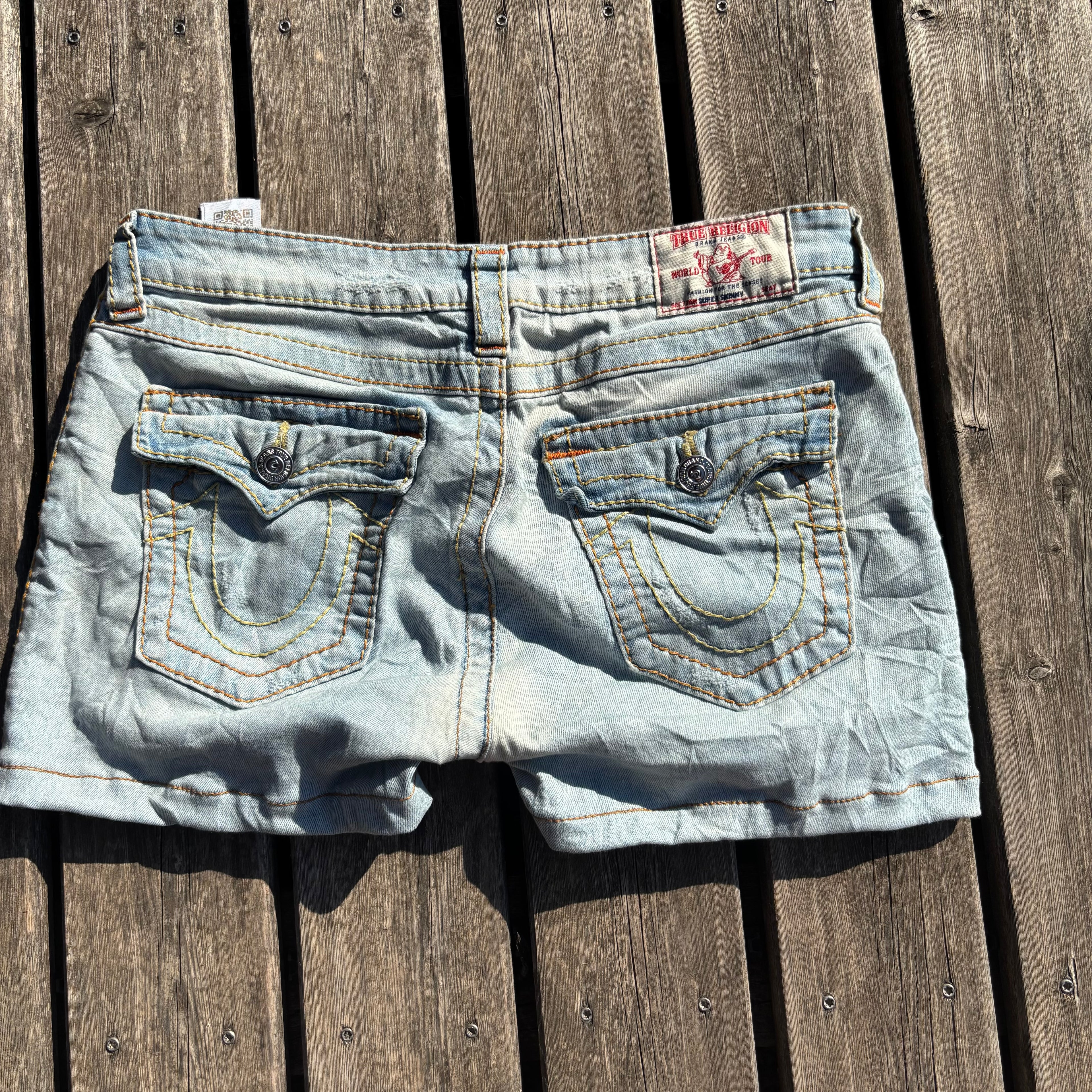 Süße True Religion Shorts/ Hotpants für Frauen /90s 00s streetwear vintage baddie (L) S65