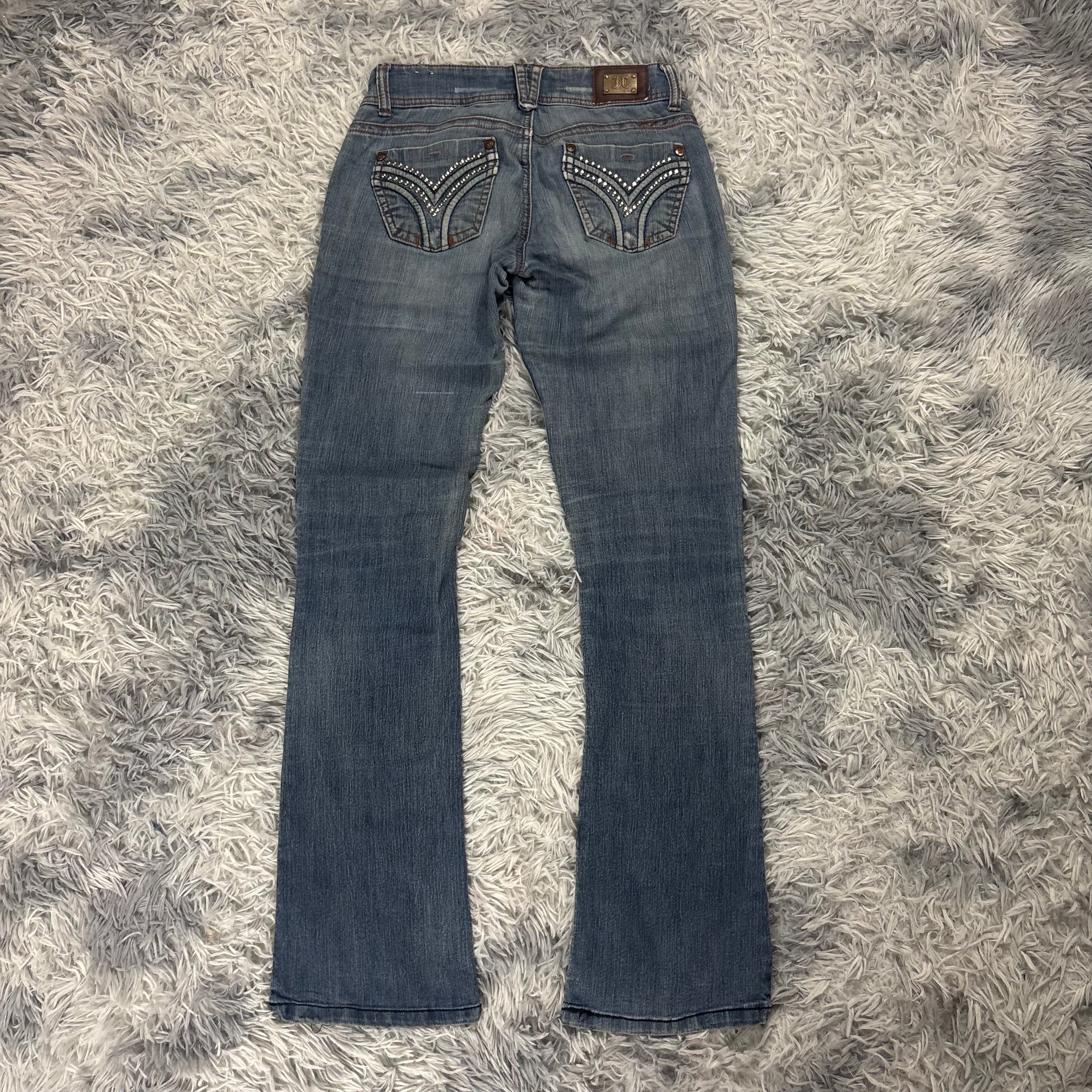 Süße Y2K Bootcut Lowwaist Jeans mit Backprint /women vintage 00s 90s baddie (XS) S18
