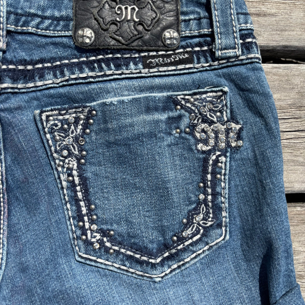 Süße Miss Me Shorts / Hotpants mit tollen Backprint für Frauen 00s 90s vintage baddie S 96 (S)