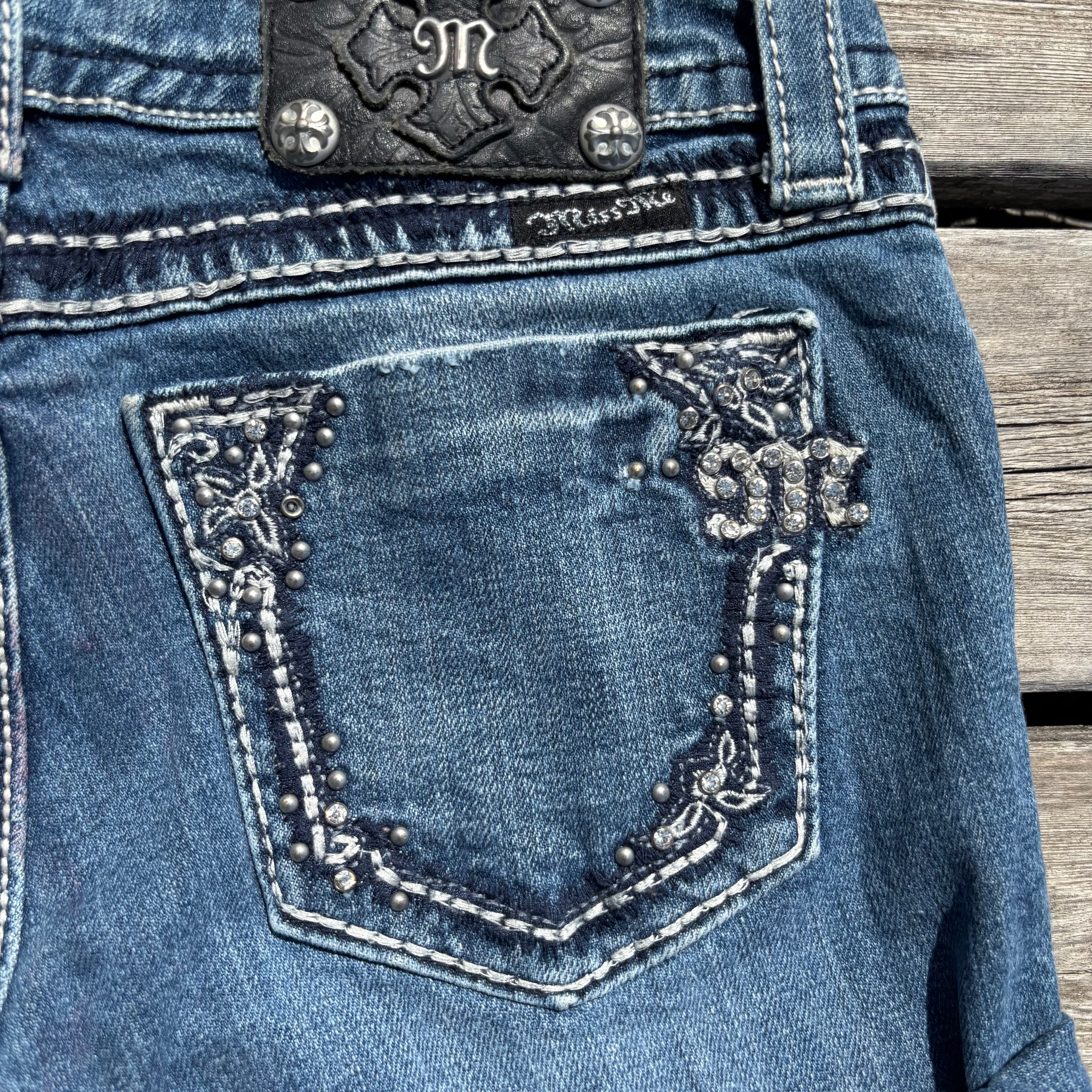 Süße Miss Me Shorts / Hotpants mit tollen Backprint für Frauen 00s 90s vintage baddie S 96 (S)