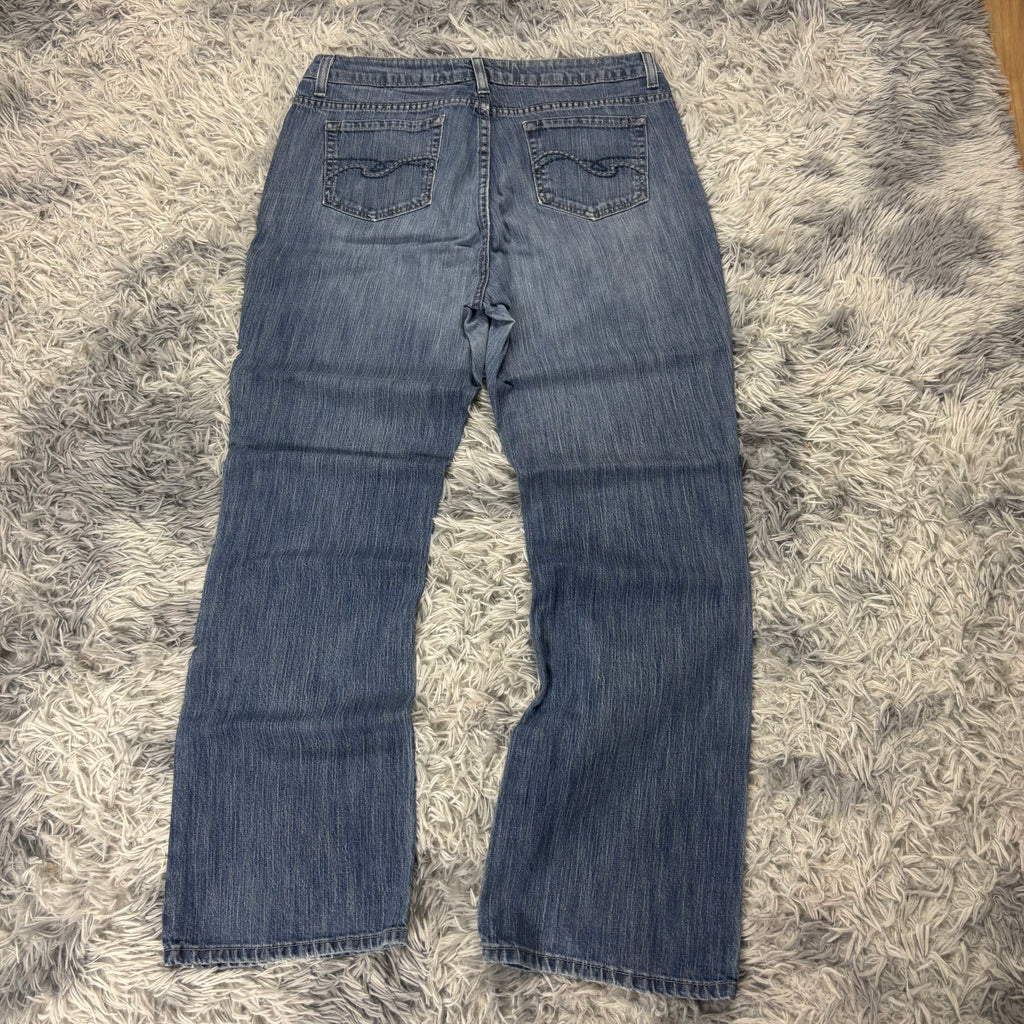 Süße Y2K Bootcut jeans mit backprint /women 00s 90s baddie (M) S20