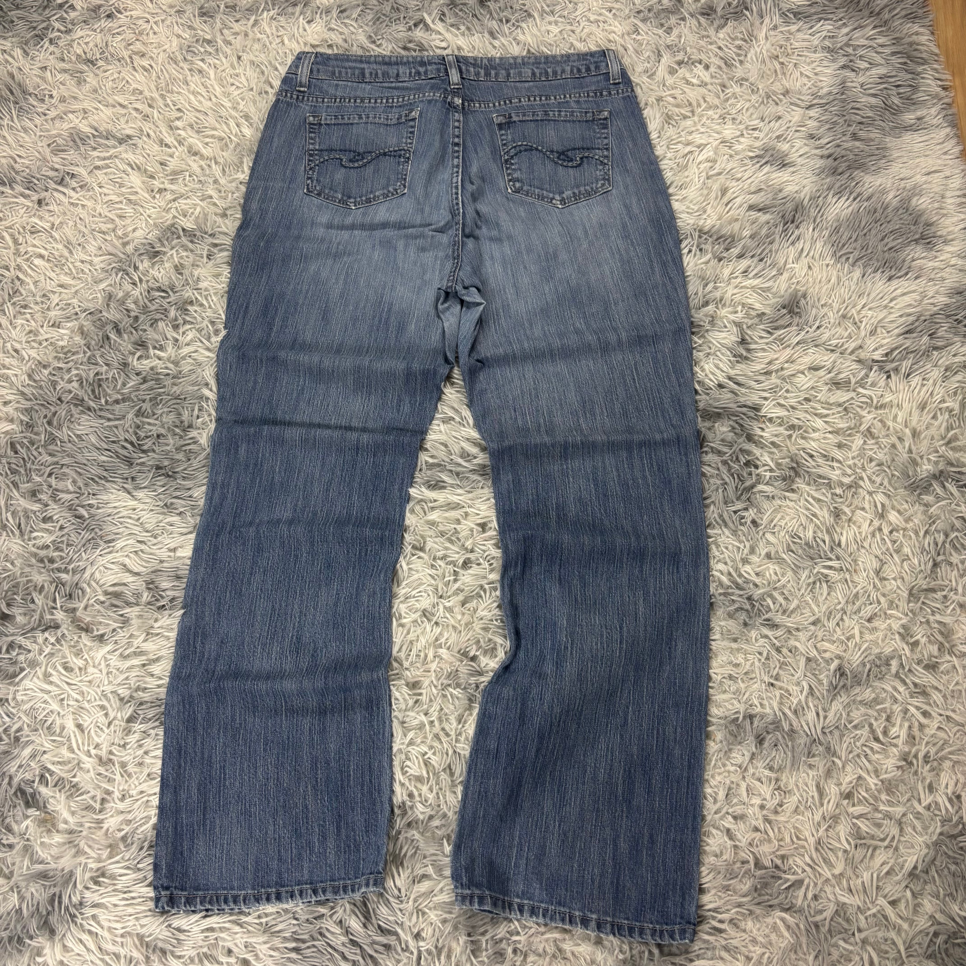 Süße Y2K Bootcut jeans mit backprint /women 00s 90s baddie (M) S20
