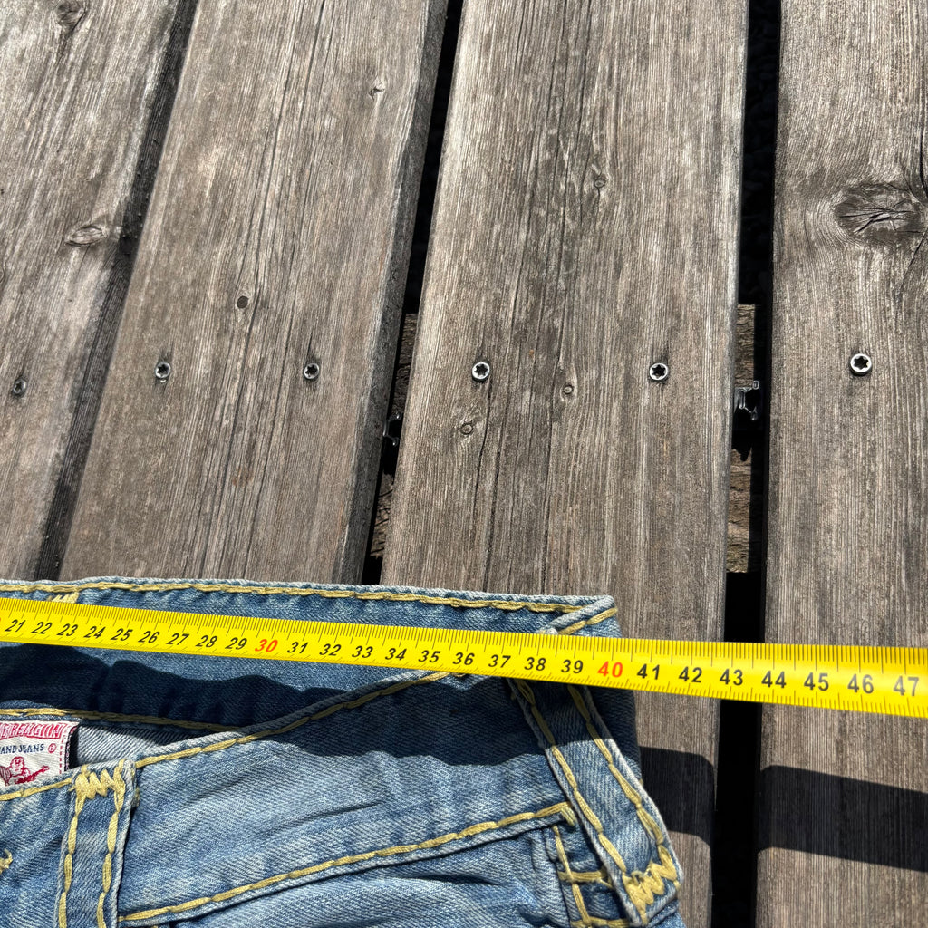 Süße True Religion Shorts/ Hotpants für Frauen /90s 00s streetwear vintage baddie (L) S109