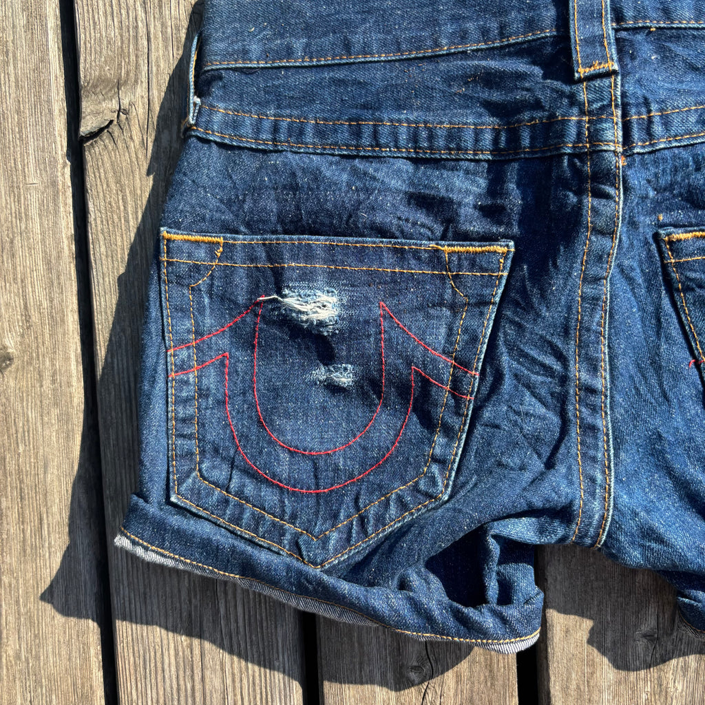 Süße True Religion Shorts / Hotpants für Frauen /M 00s 90s vintage baddie S75