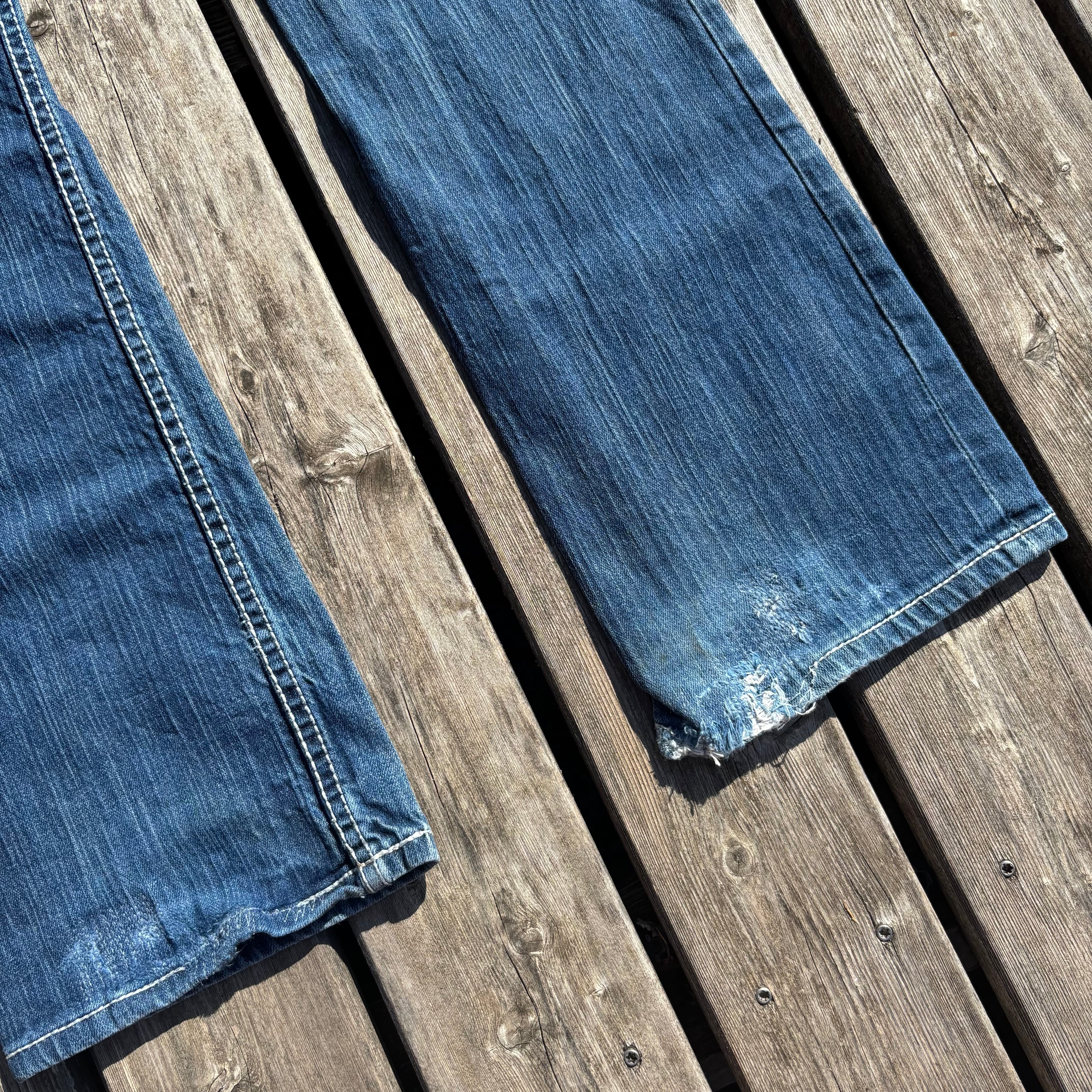 Süße Y2K Lowwaist Bootcut Jeans mit tollen Backprint /women 00s 90s vintage baddie S-M/ S63