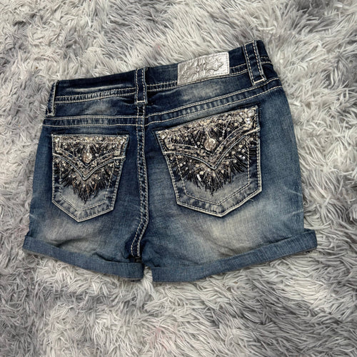 Miss me Shorts / Hotpants mit  besonderem Backprint