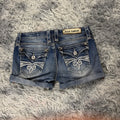 Rock Revival Shorts / Hotpants für Frauen mit Backprint 00s 90s vintage baddie (S-M) S29