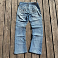 Süße Y2K Lowwaist Bootcut Jeans mit tollen Backprint /women 00s 90s vintage baddie (XS) S60