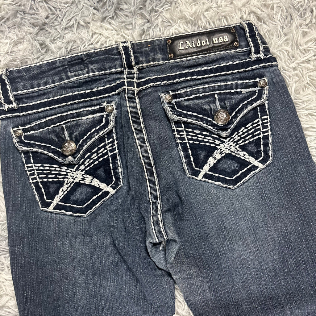 Süße LA Idol Lowwaist Bootcut Jeans /y2k vintage 00s 90s baddie (S) S23