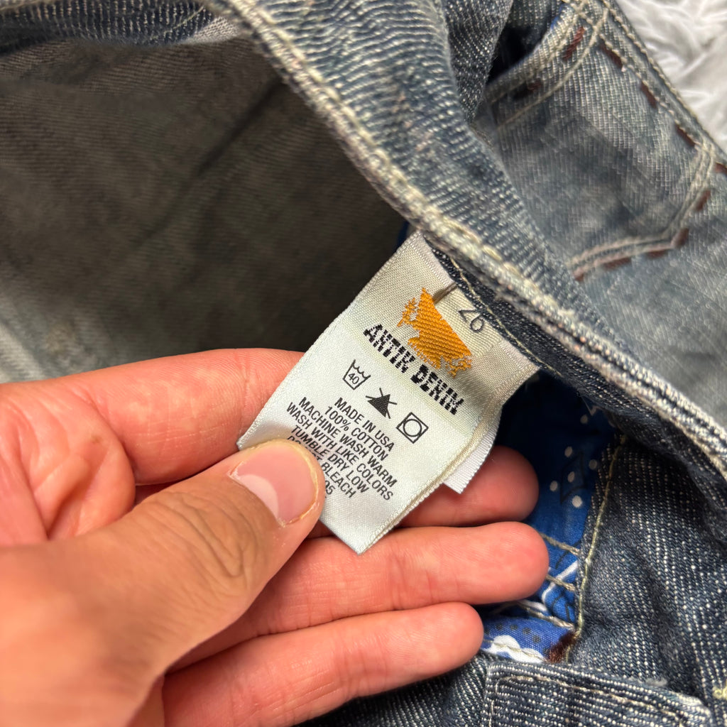 AA/Antik Denim Y2K Lowwaist bootcut Jeans /westernstyle women 90s 00s vintage (XS-S) /S31