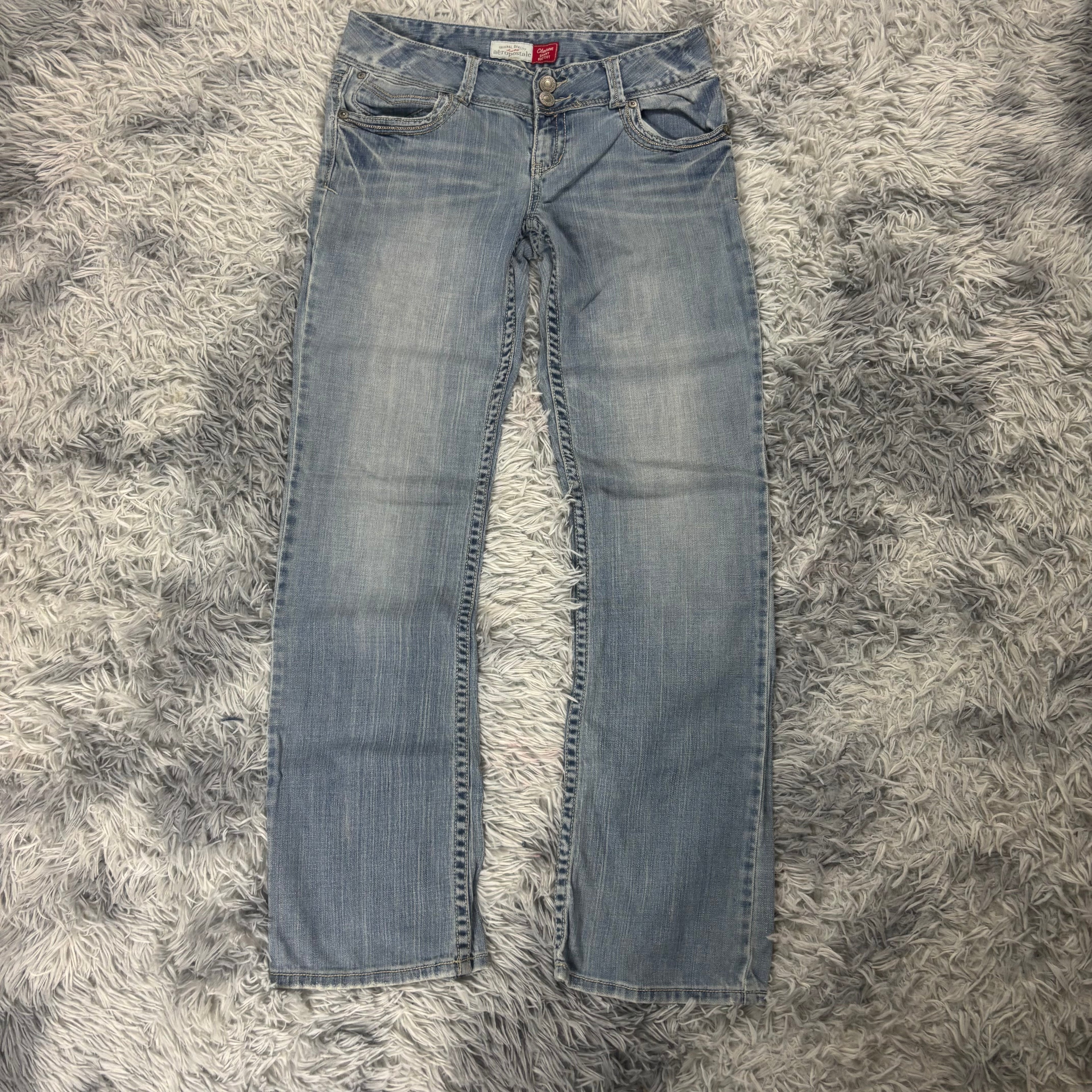 Süße Y2K Vintage women Jeans lowwaist Bootcut 00s 90s style M (S14)