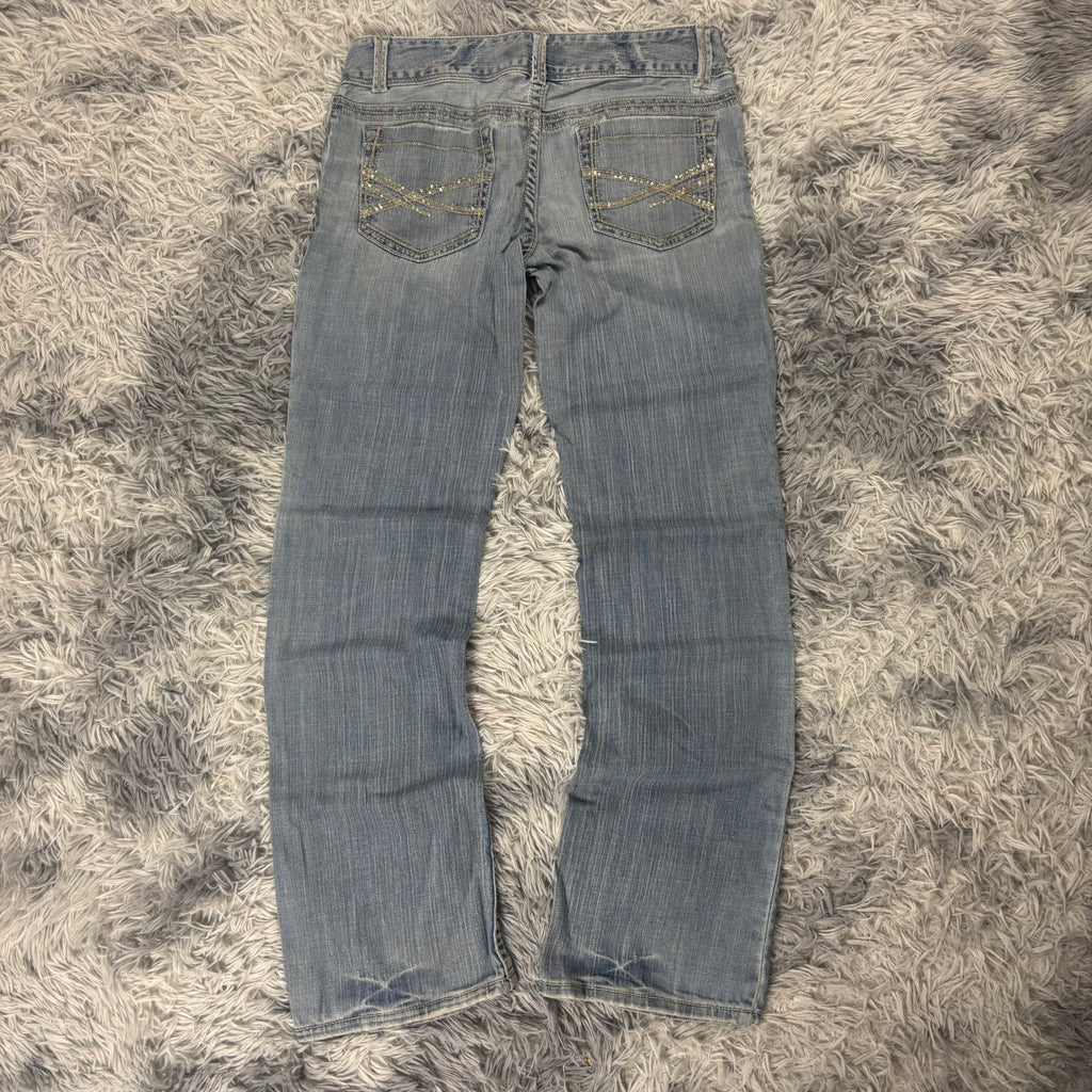 Süße Y2K Vintage women Jeans lowwaist Bootcut 00s 90s style M (S14)