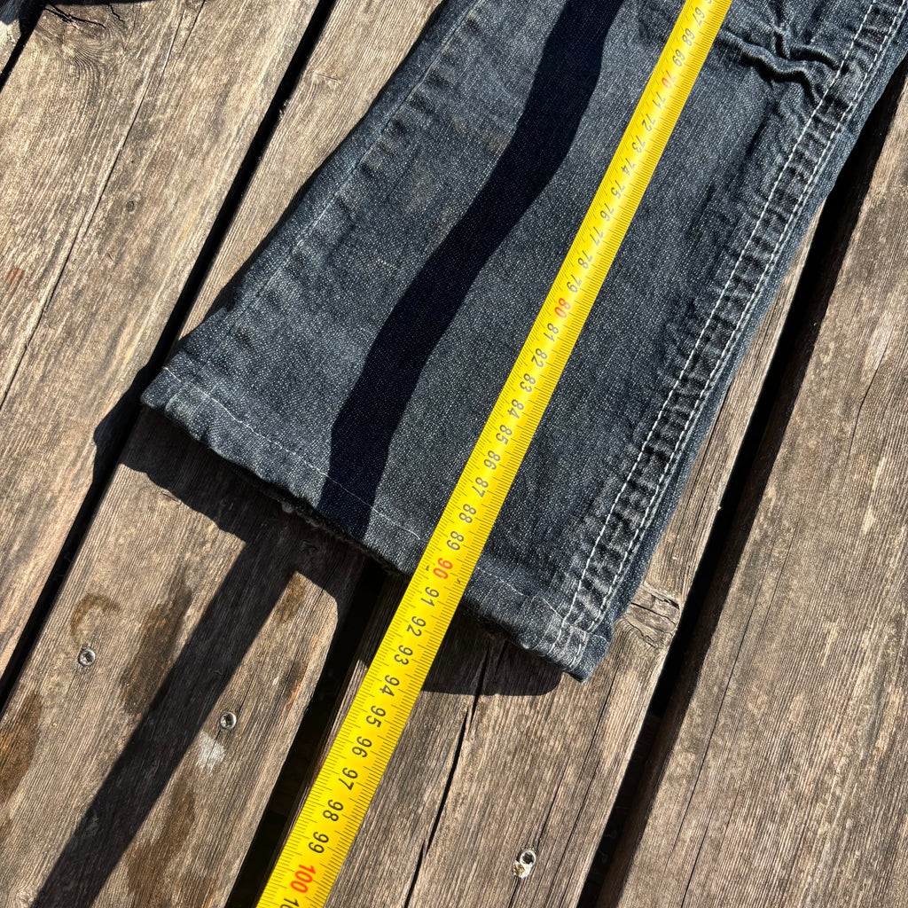 Süße Y2K Lowwaist Bootcut Jeans mit tollen Backprint /women 00s 90s vintage baddie (XS) S64