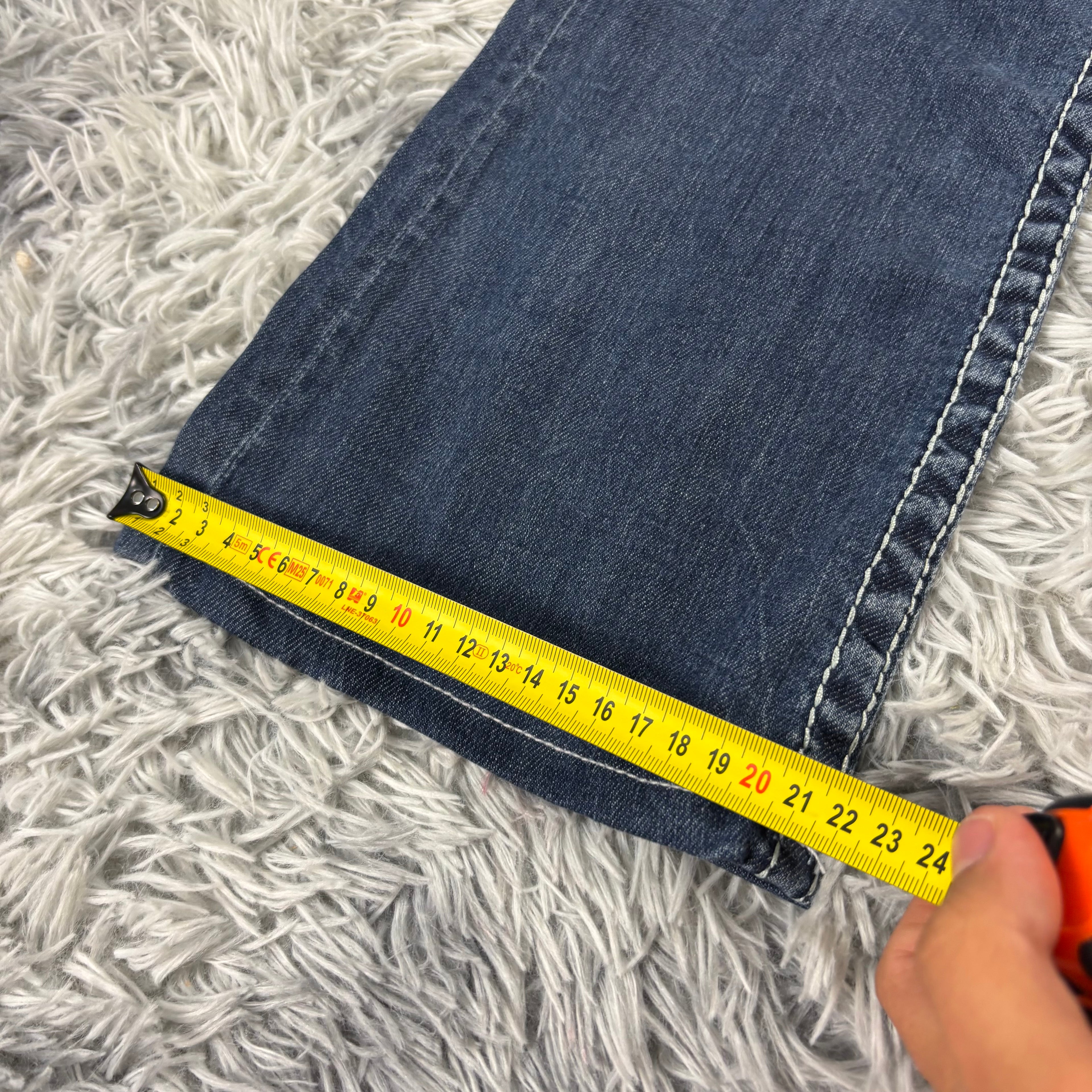 Süße Y2K Bootcut Lowwaist Jeans mit Backprint /women 90s 00s style vintage M S11