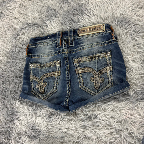 AA/ Rock Revival Shorts/Hotpants /women 00s 90s vintage baddie (XXS) (S32)